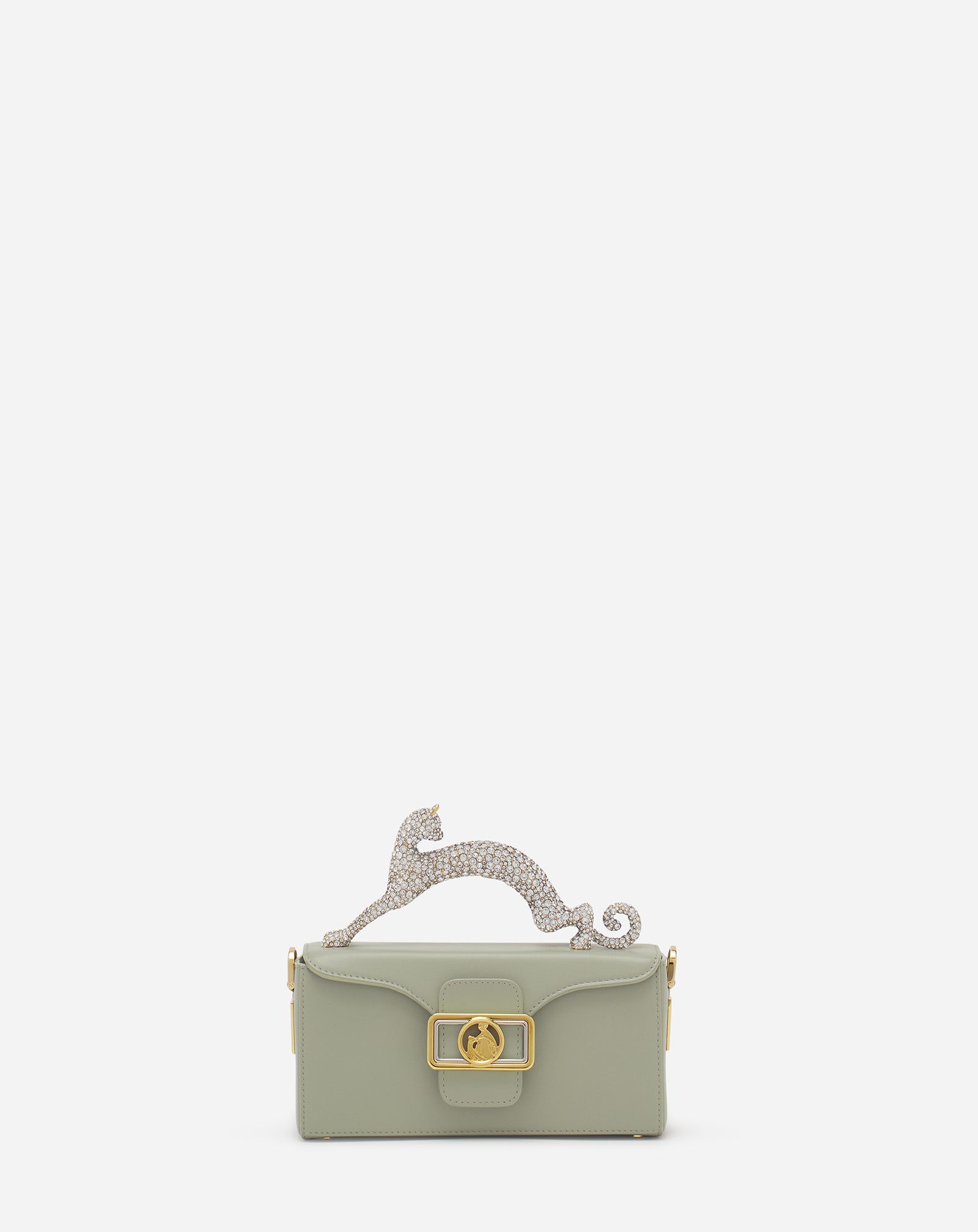 SAC PENCIL CAT NANO EN CUIR ET STRASS