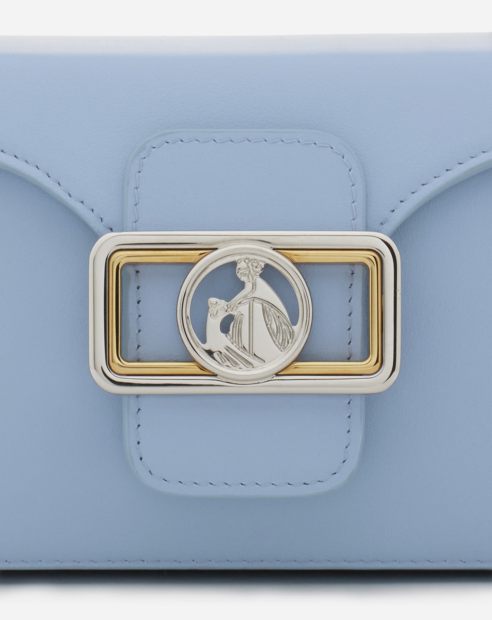 SAC PENCIL CAT NANO EN CUIR ET STRASS BLEU