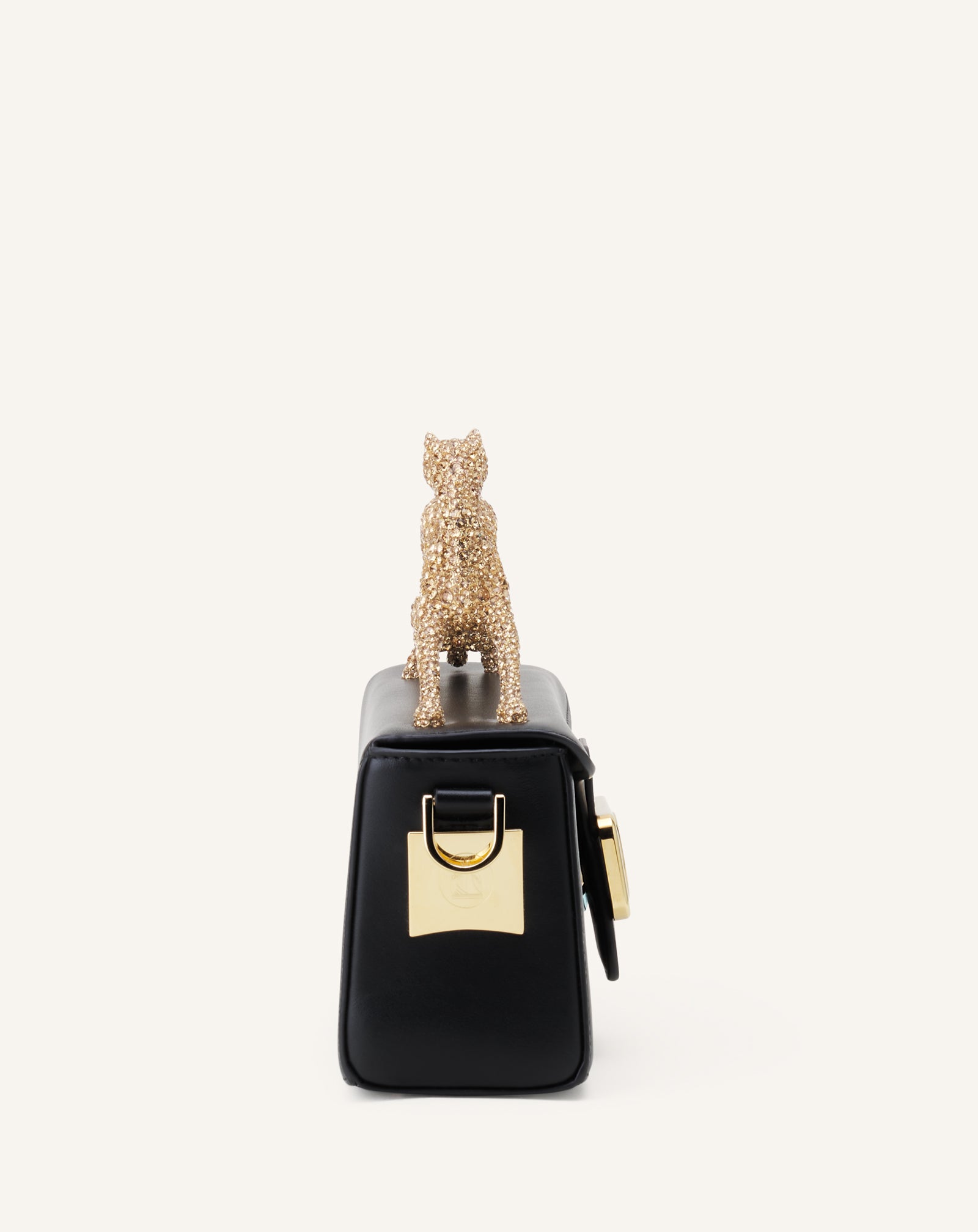 SAC PENCIL CAT NANO EN CUIR AVEC STRASS