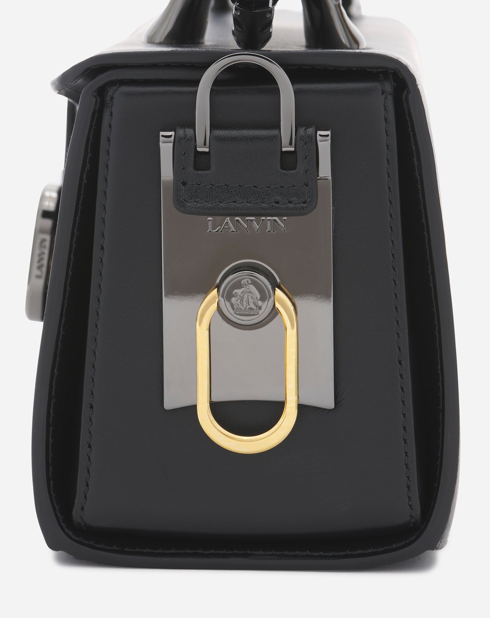 SAC PENCIL CAT EN CUIR NOIR