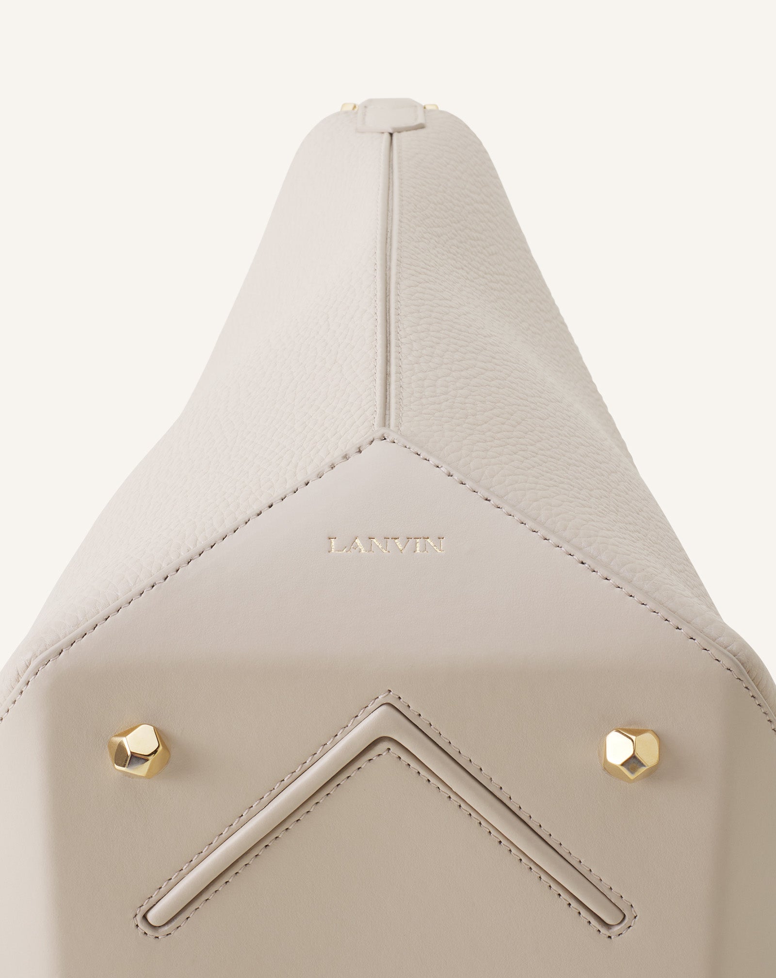 SAC SEAU CATCH BY LANVIN EN CUIR BLANC