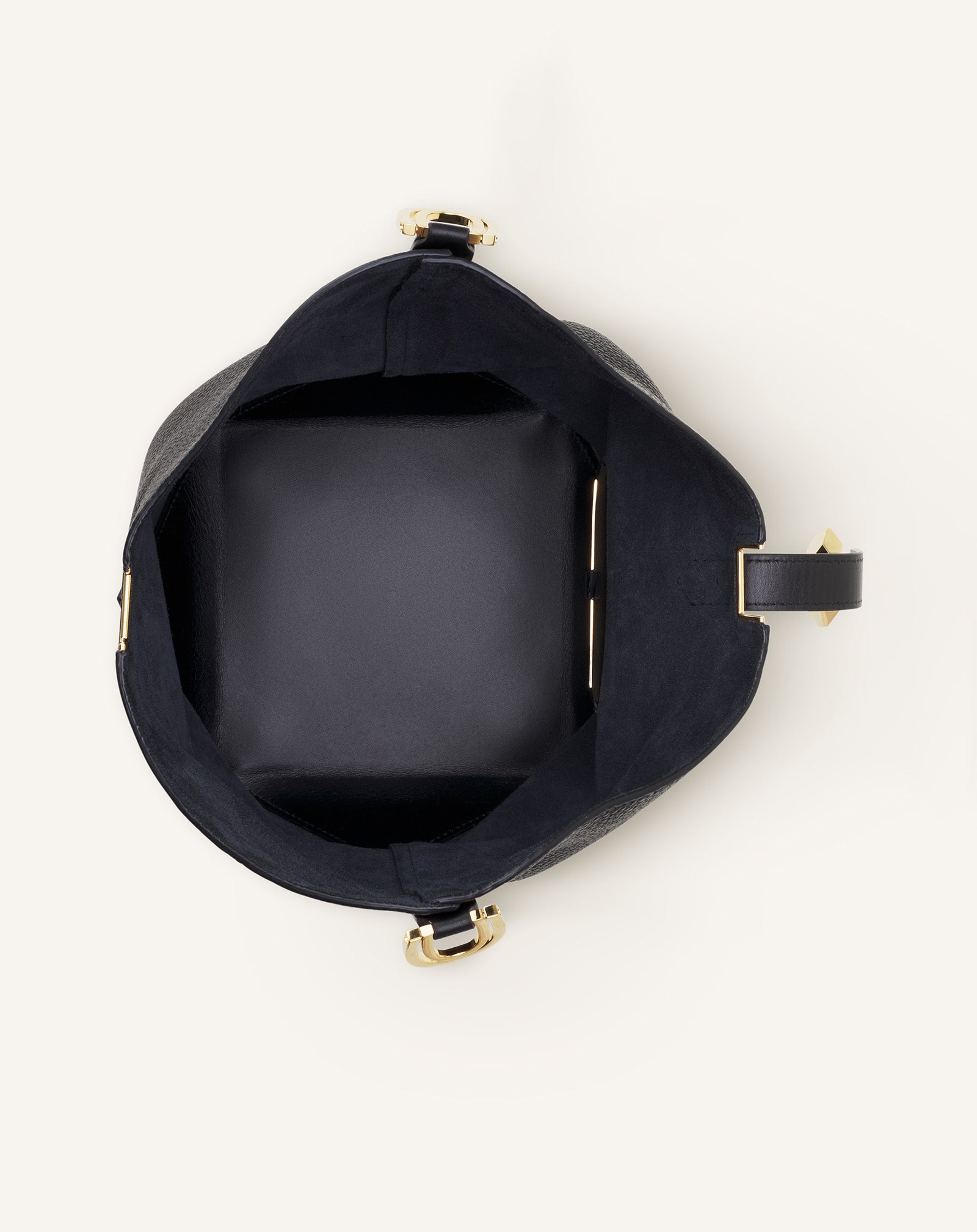 SAC SEAU CATCH BY LANVIN EN CUIR NOIR