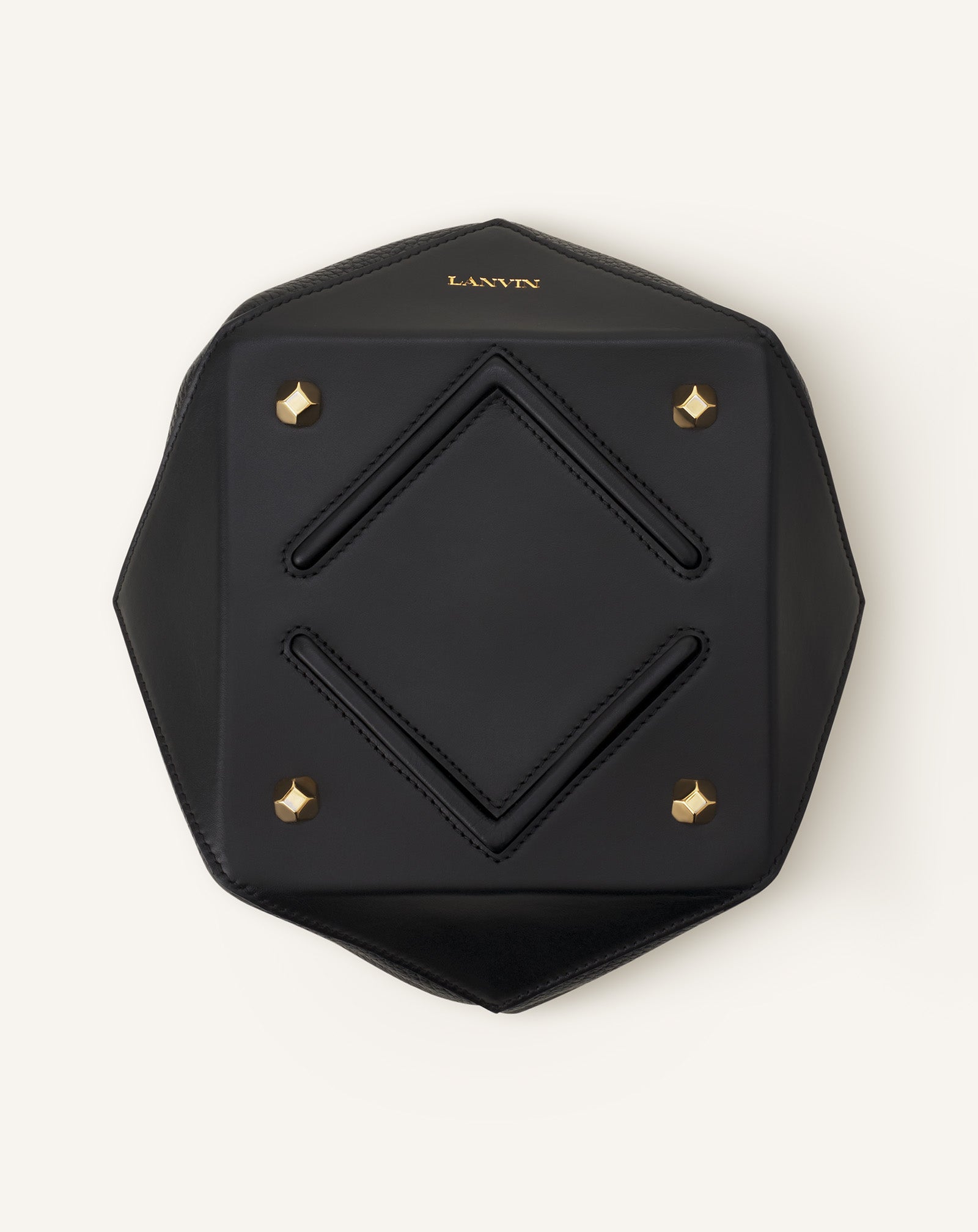 SAC SEAU CATCH BY LANVIN EN CUIR NOIR