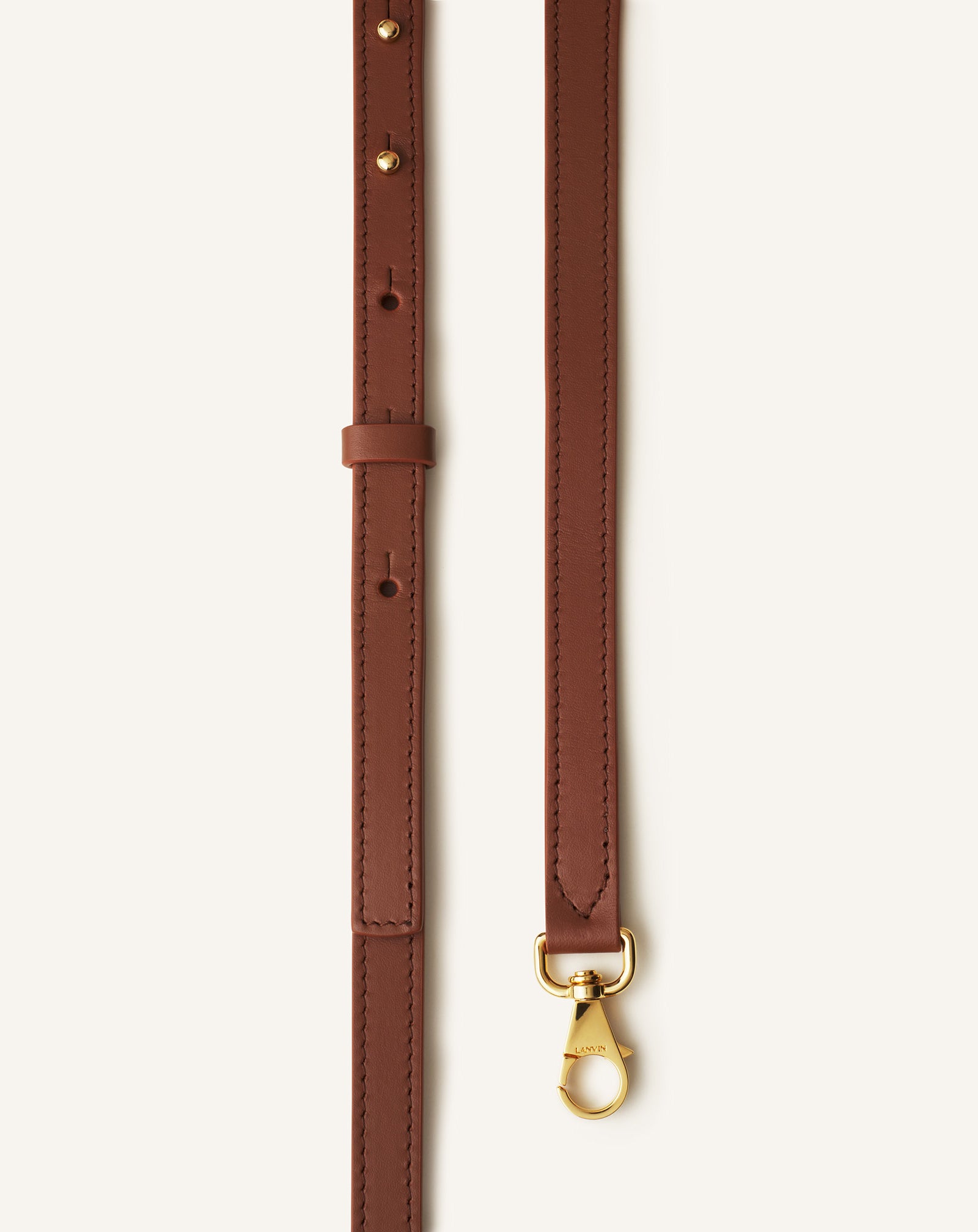 SAC SEAU CATCH BY LANVIN EN CUIR MARRON