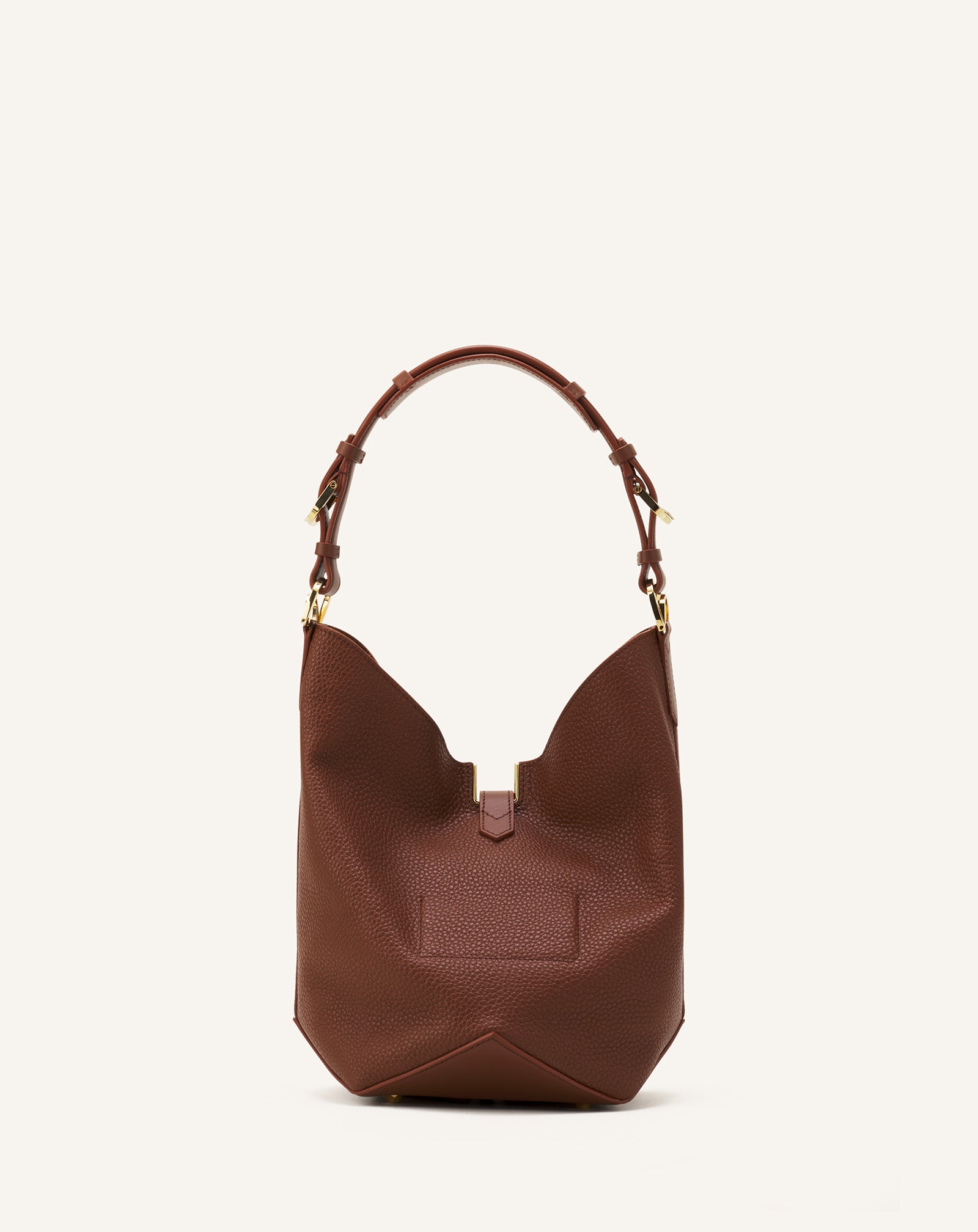 SAC SEAU CATCH BY LANVIN EN CUIR MARRON