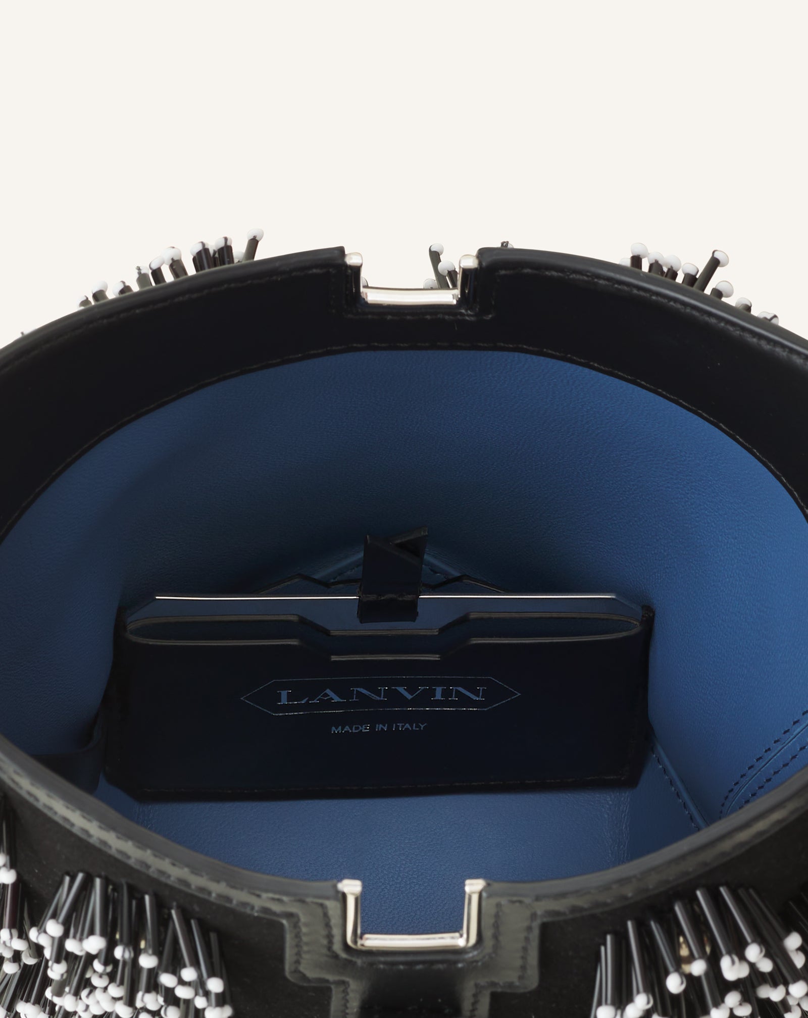 SAC SEAU CATCH BY LANVIN EN CUIR BRODÉ