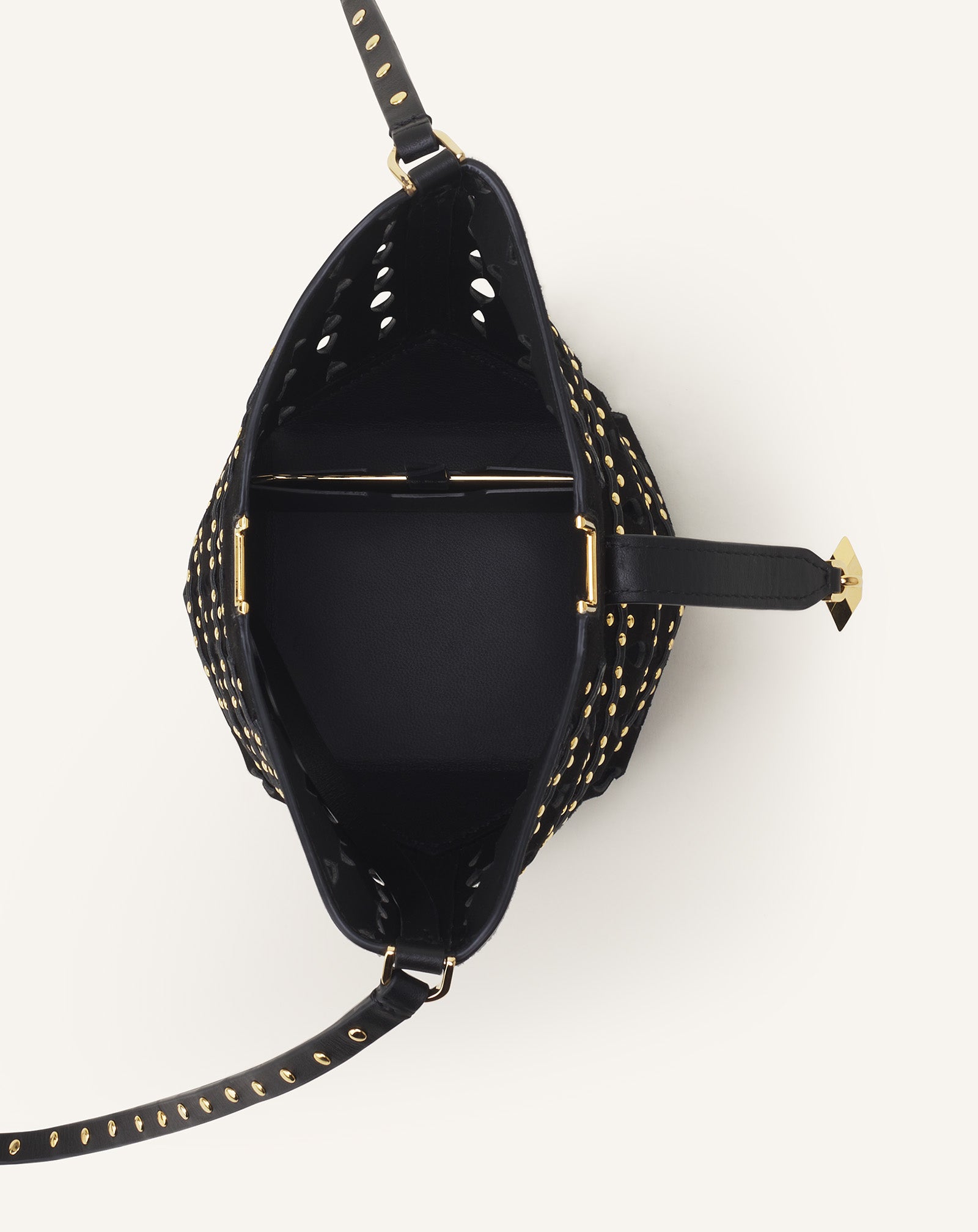 SAC SEAU NANO CATCH BY LANVIN EN SUEDE NOIR