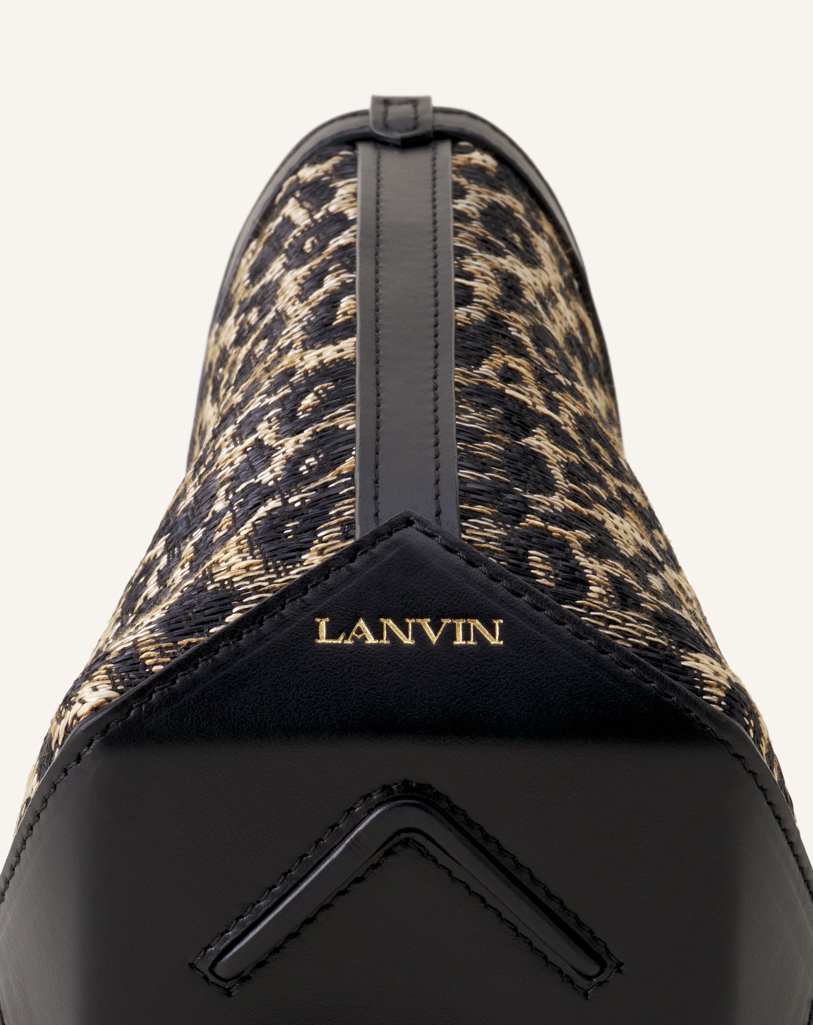 SAC SCEAU CATCH BY LANVIN PM EN RAFIA AVEC SANGLE BEIGE