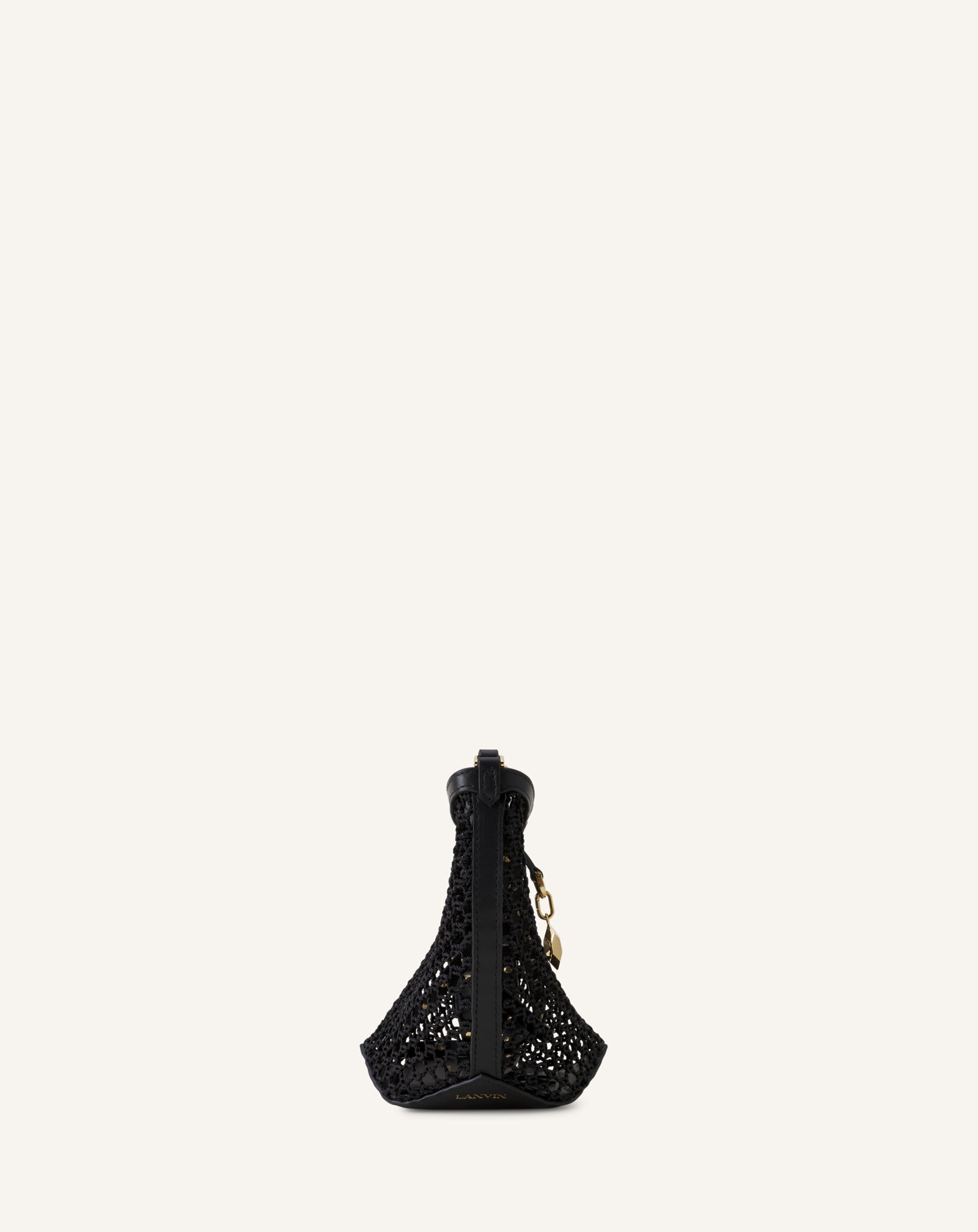 SAC SEAU NANO CATCH BY LANVIN EN RÉSILLE BLANC