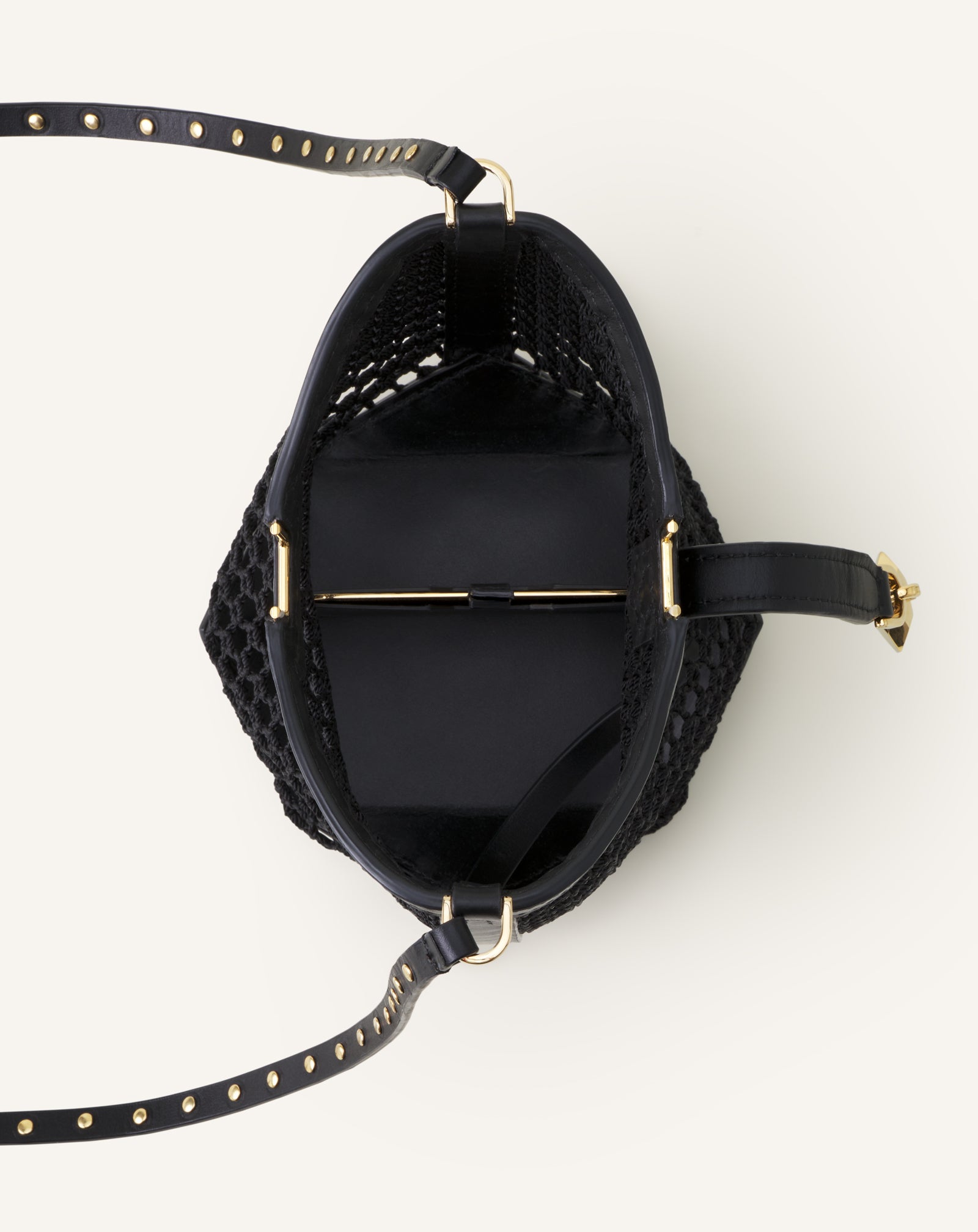 SAC SCEAU CATCH BY LANVIN PM EN FISHNET  BLANC