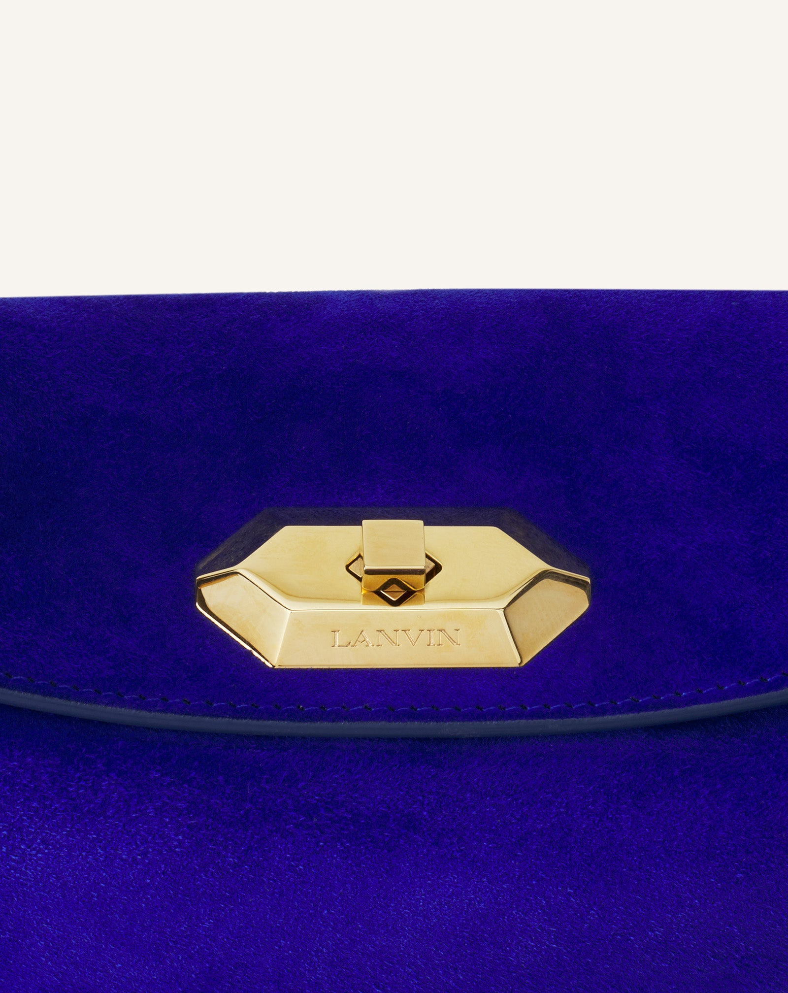 SAC EPAULE ASYMETRIQUE COMPAGNON MM EN DAIM  BLEU