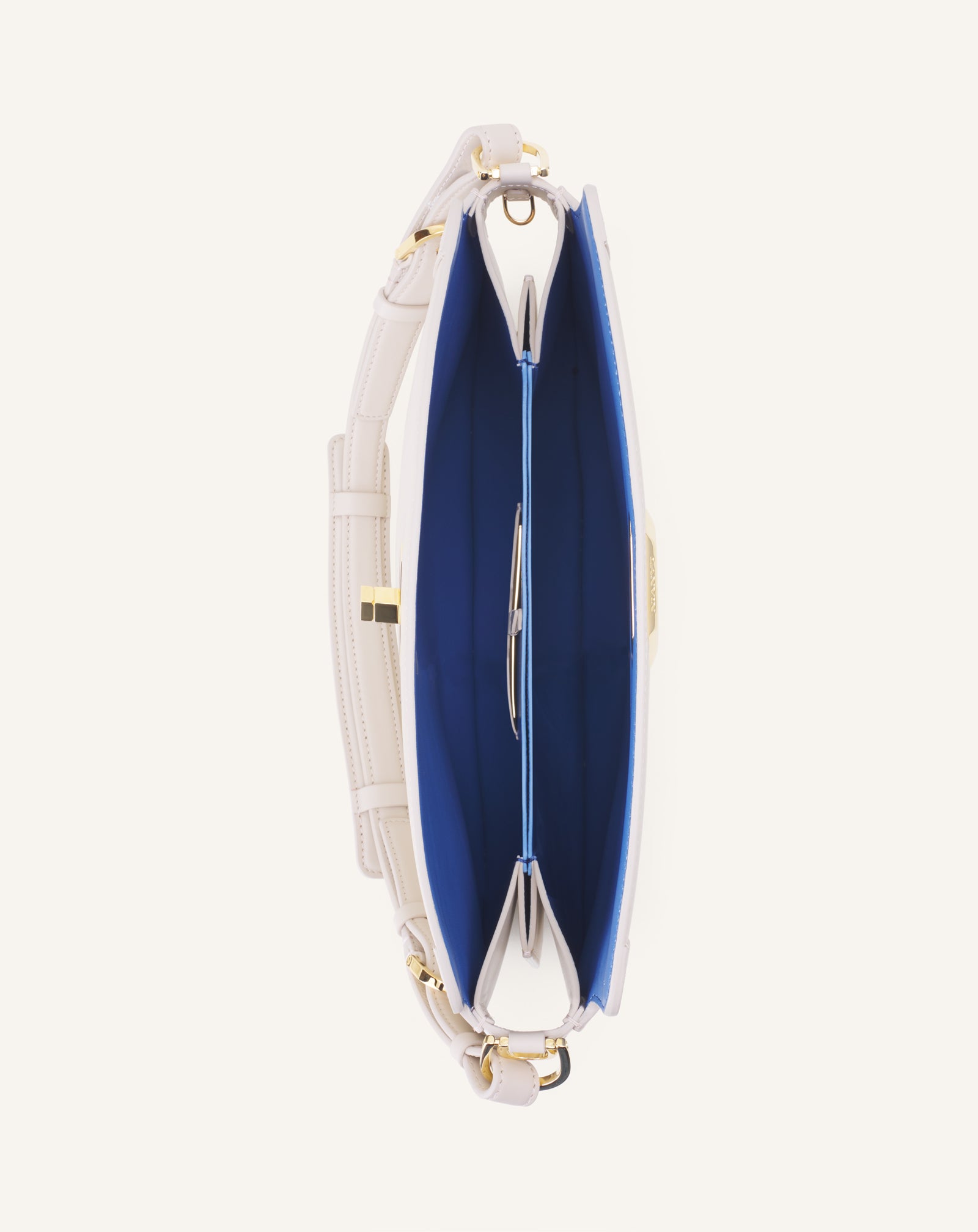 SAC COMPAGNON EN CUIR BLANC