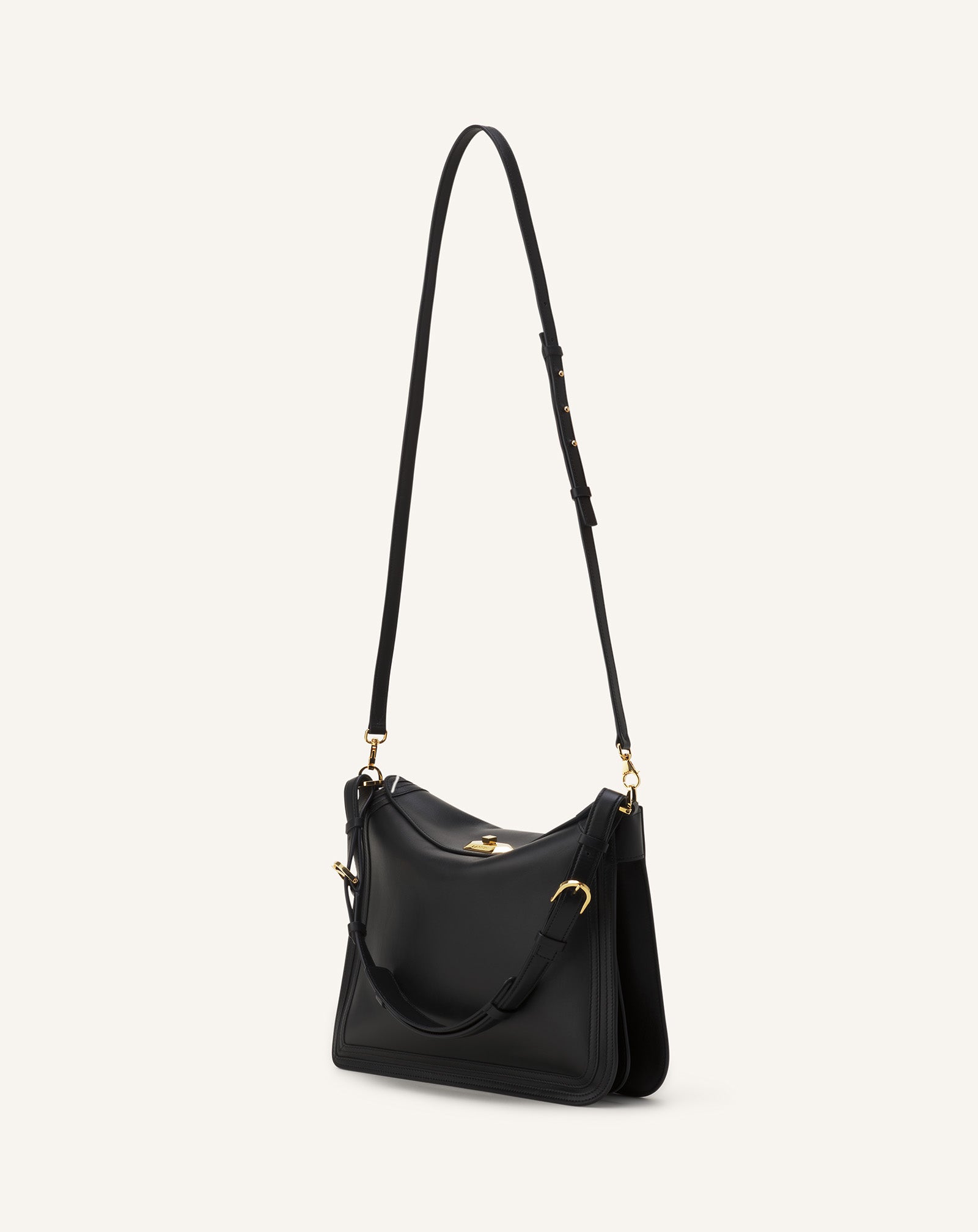 SAC COMPAGNON EN CUIR NOIR