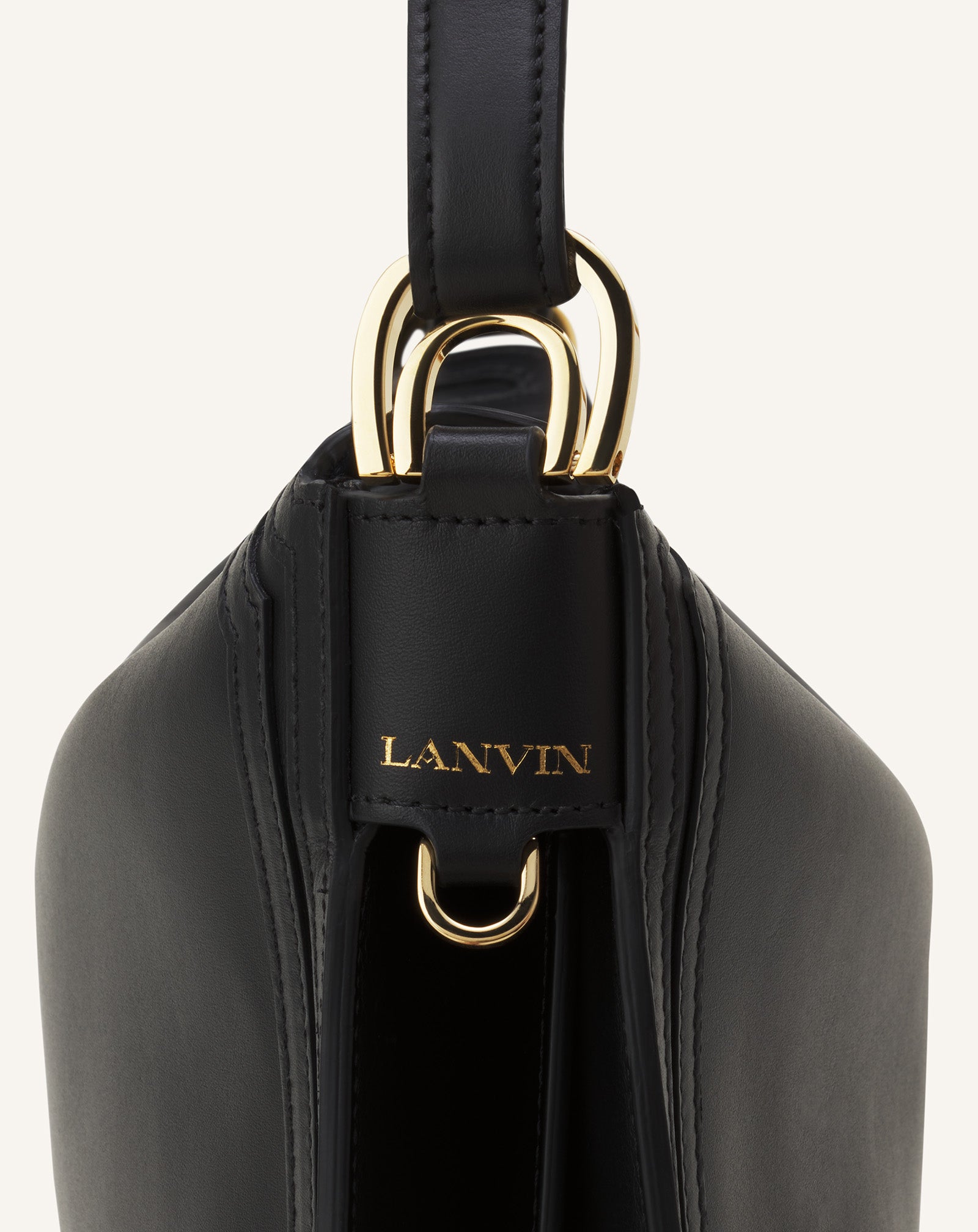 SAC COMPAGNON EN CUIR NOIR