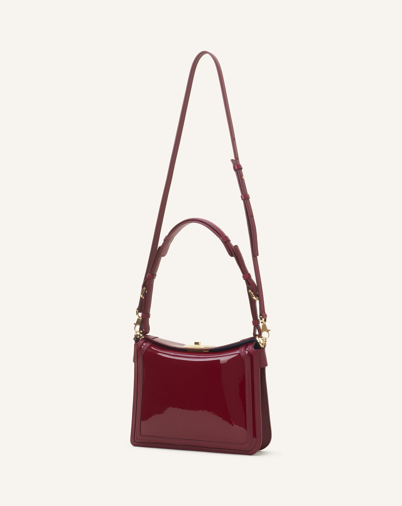 SAC COMPAGNON 20 EN CUIR VERNIS ROUGE