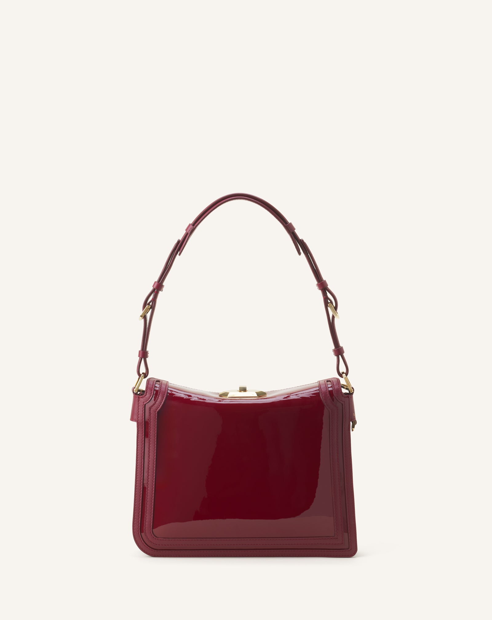 SAC COMPAGNON 20 EN CUIR VERNIS ROUGE