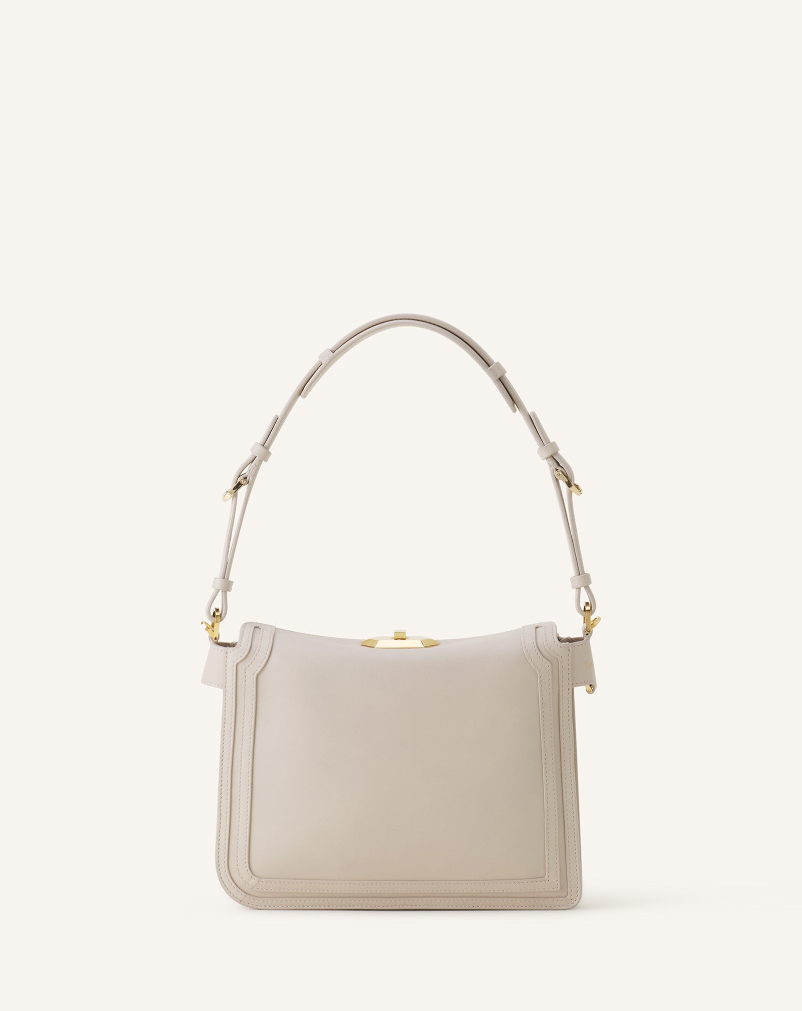 WHITE COMPAGNON 20 BAG IN LEATHER