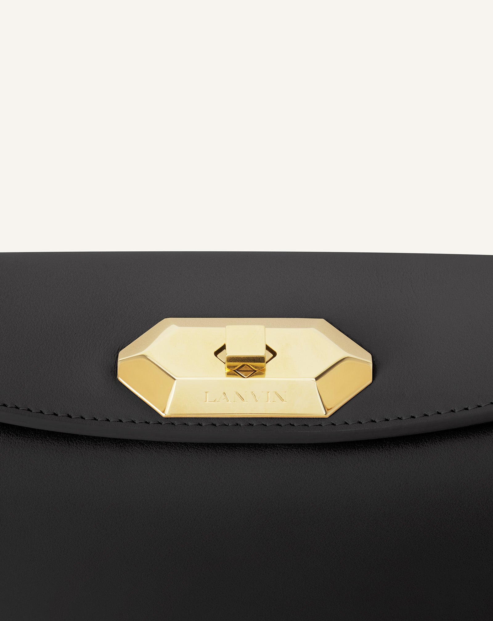 SAC EPAULE ASYMETRIQUE COMPAGNON PM EN CUIR NOIR