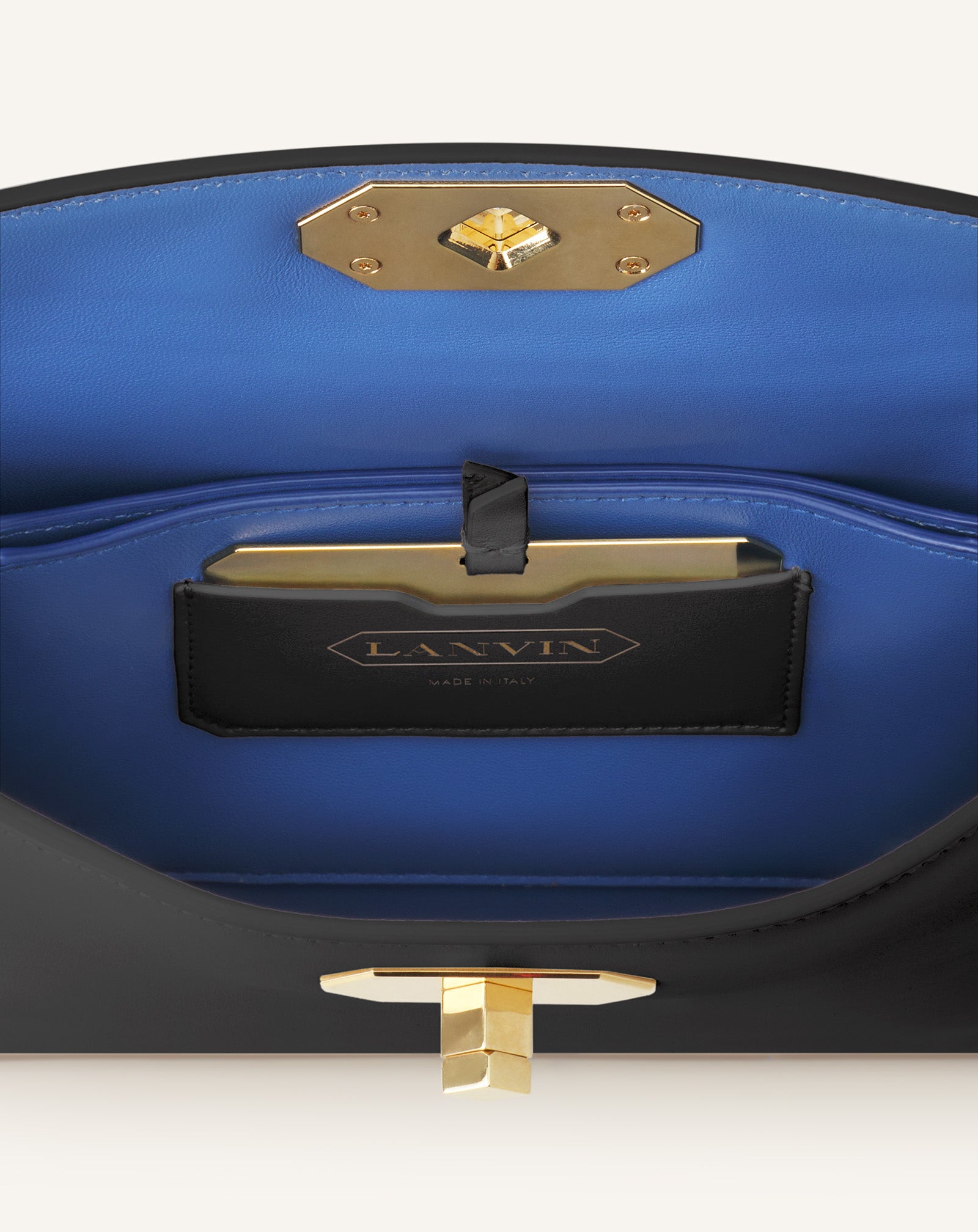 SAC EPAULE ASYMETRIQUE COMPAGNON PM EN CUIR NOIR