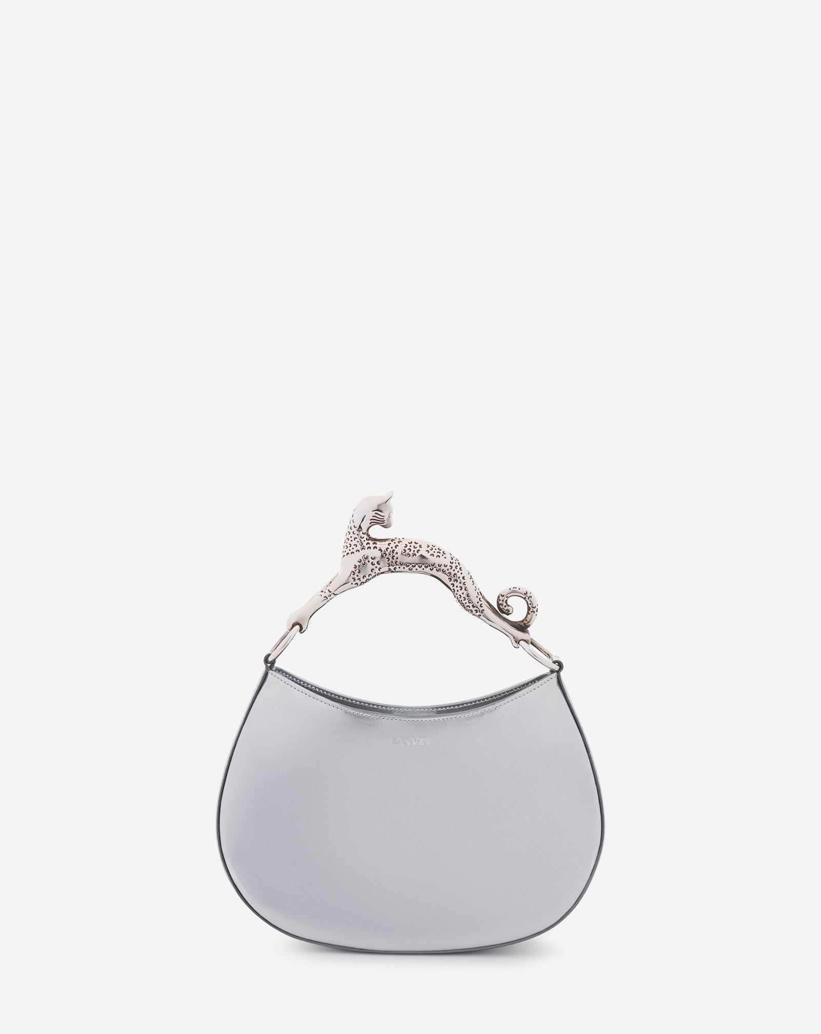 SAC HOBO CAT EN CUIR MÉTALLISÉ