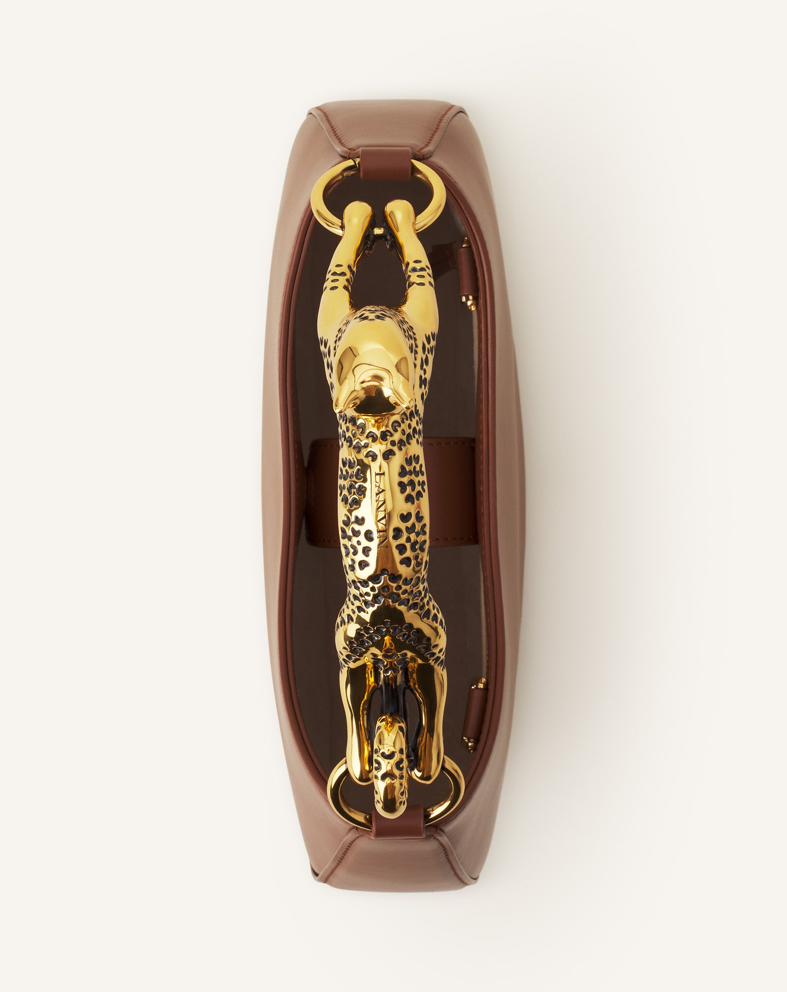 SAC HOBO CAT EN CUIR MARRON