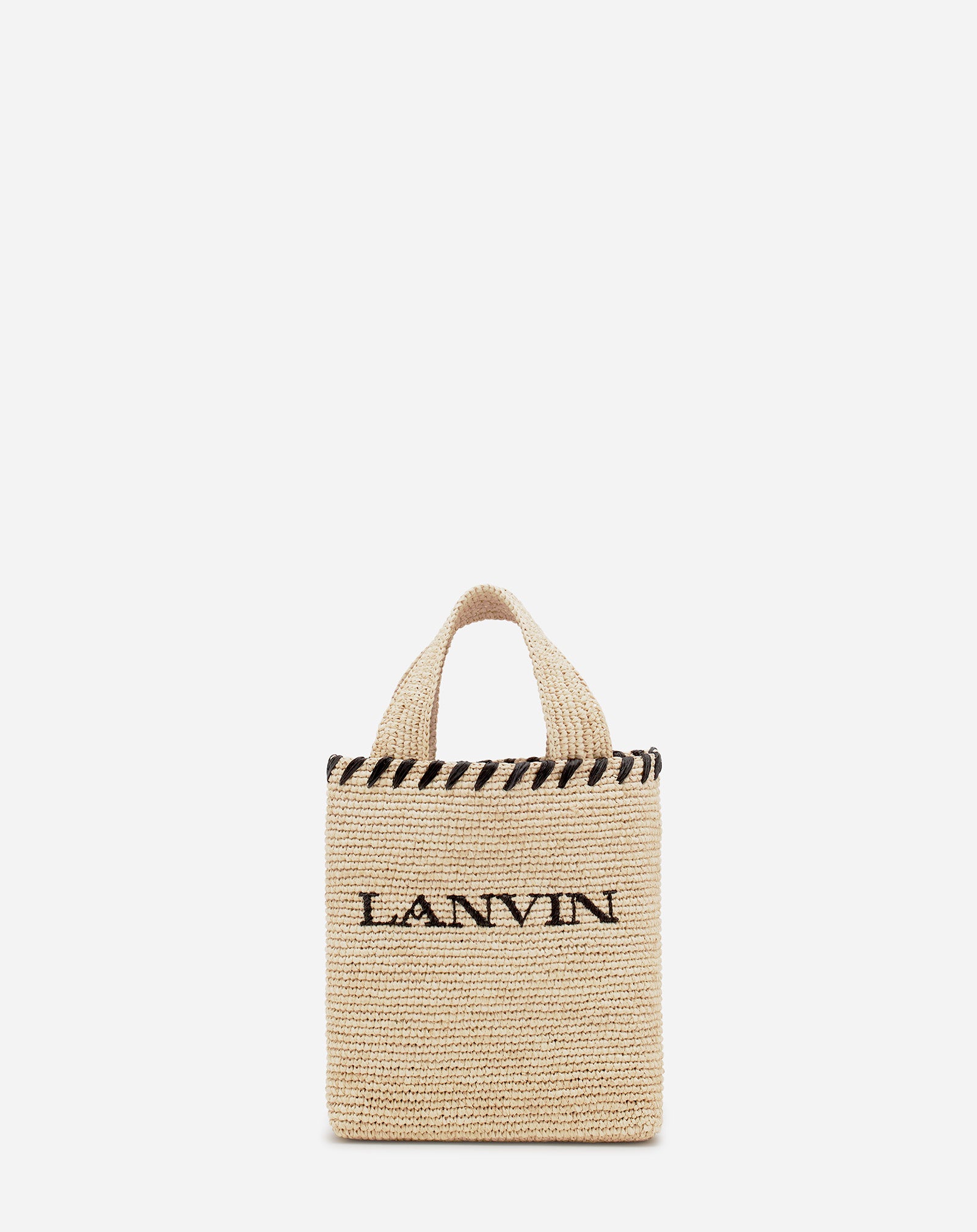 SAC CABAS LANVIN NANO EN RAPHIA