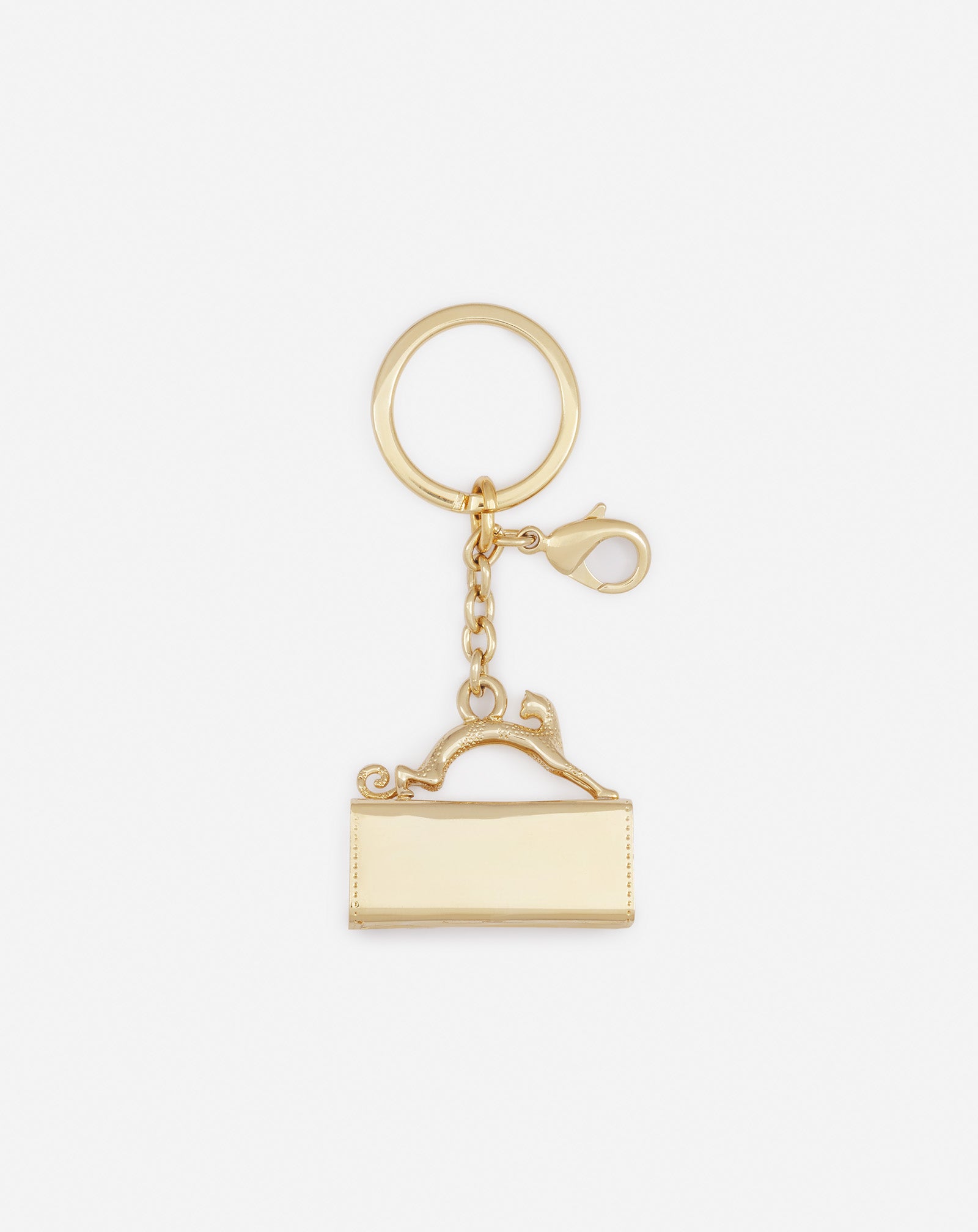 PORTE CLES PENCIL CAT EN LAITON