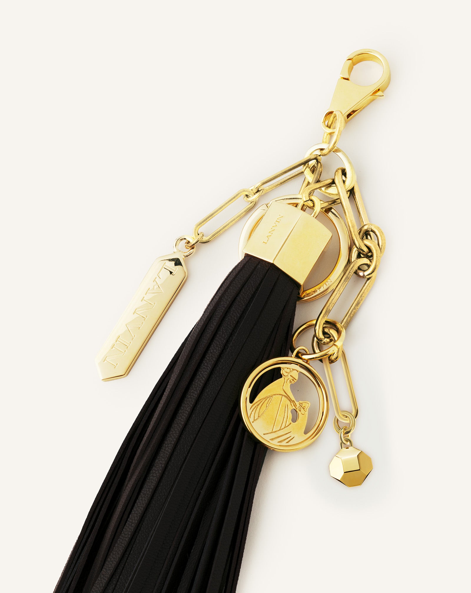 ACCESSOIRE DE SAC POMPON LARGE EN CUIR