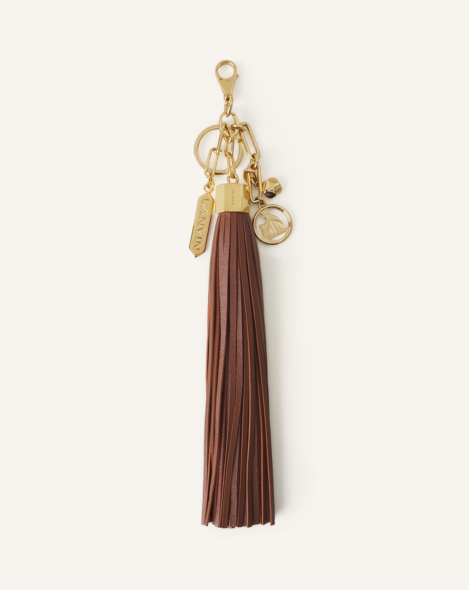 ACCESSOIRE DE SAC POMPON LARGE EN CUIR