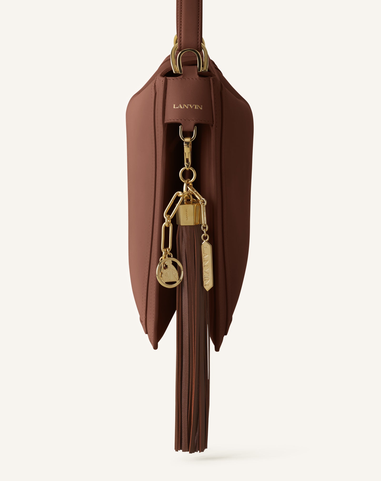 ACCESSOIRE DE SAC POMPON LARGE EN CUIR