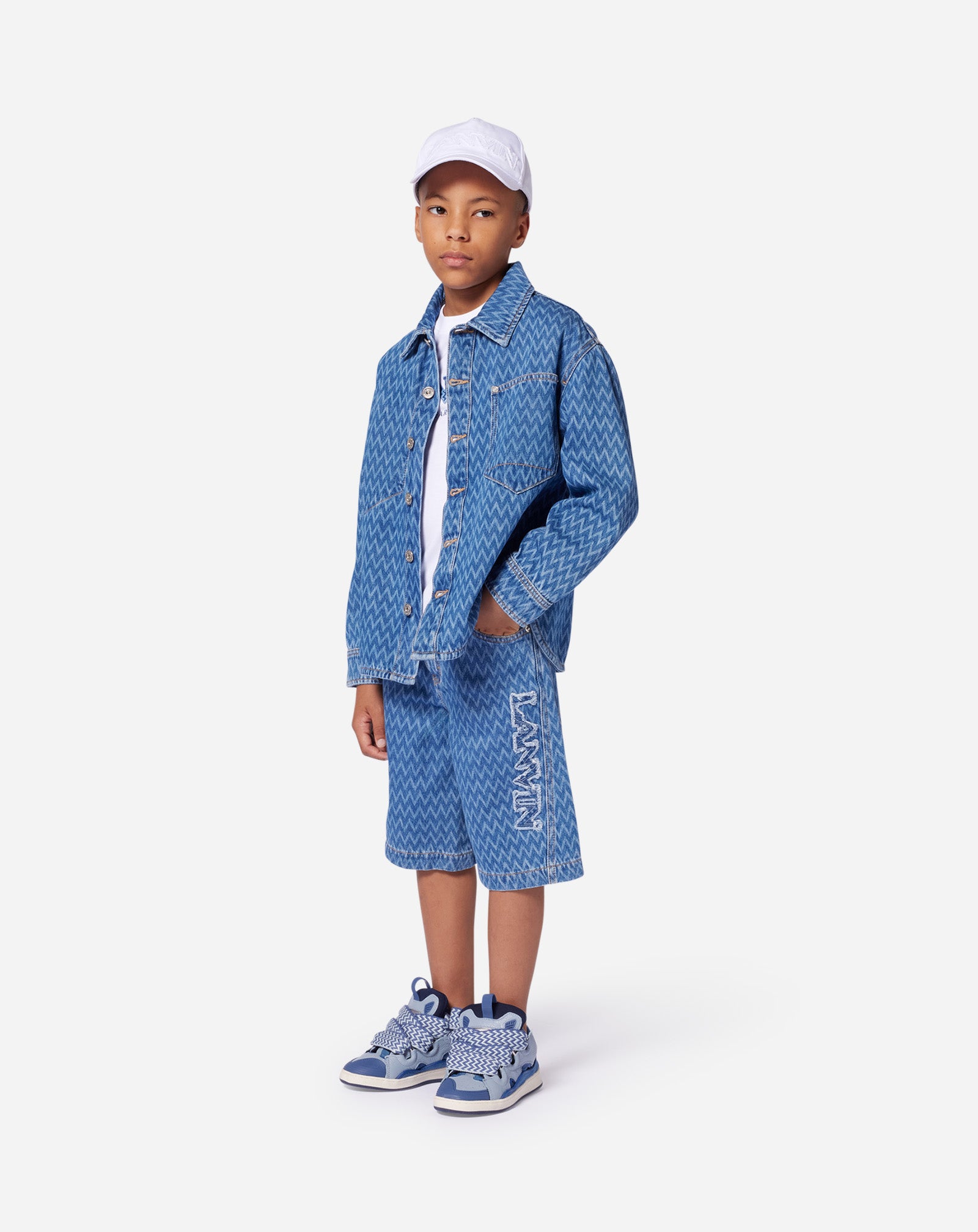 CHEMISE EN JEAN À MOTIFS ENFANT