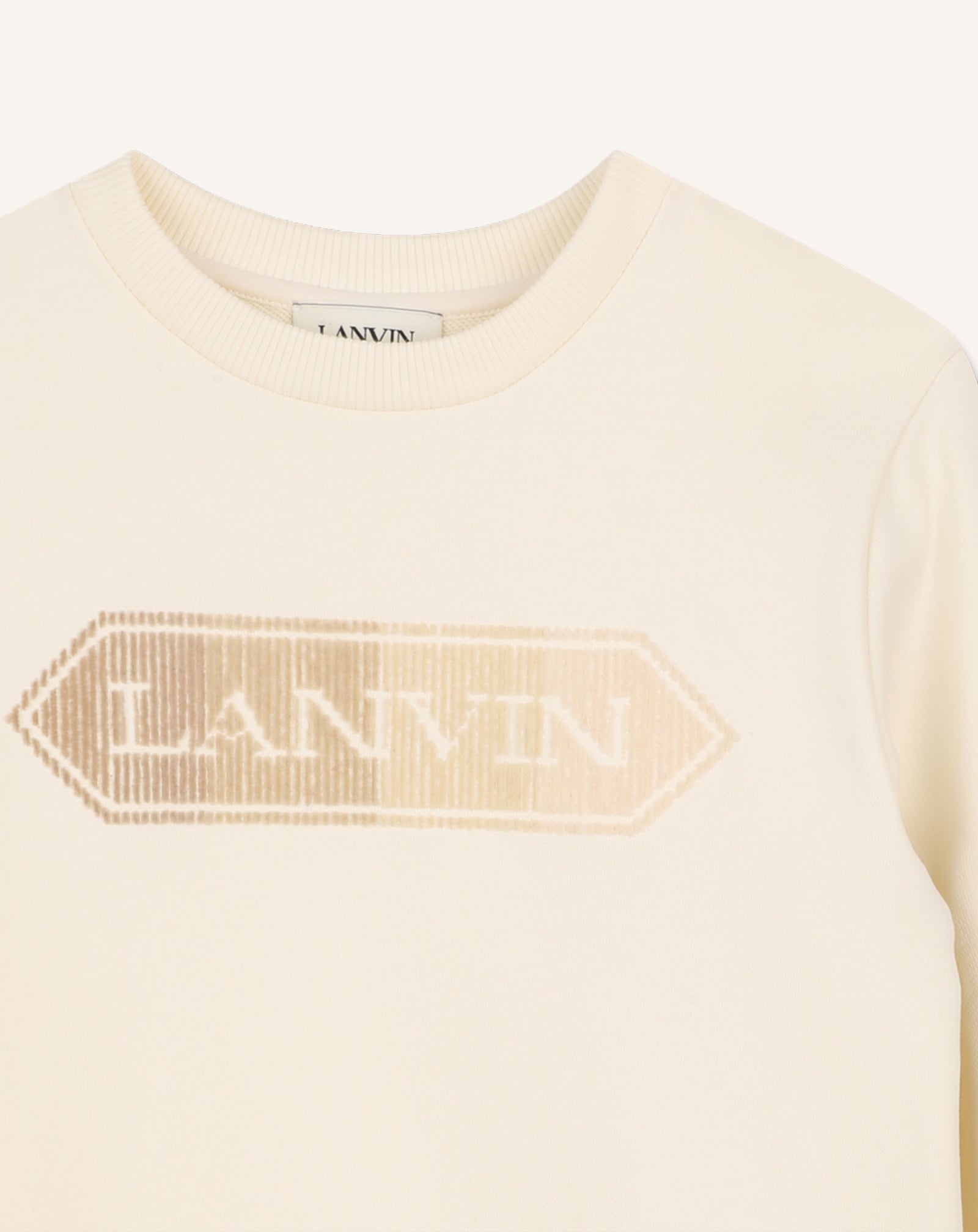 SWEAT EN MOLLETON BLANC