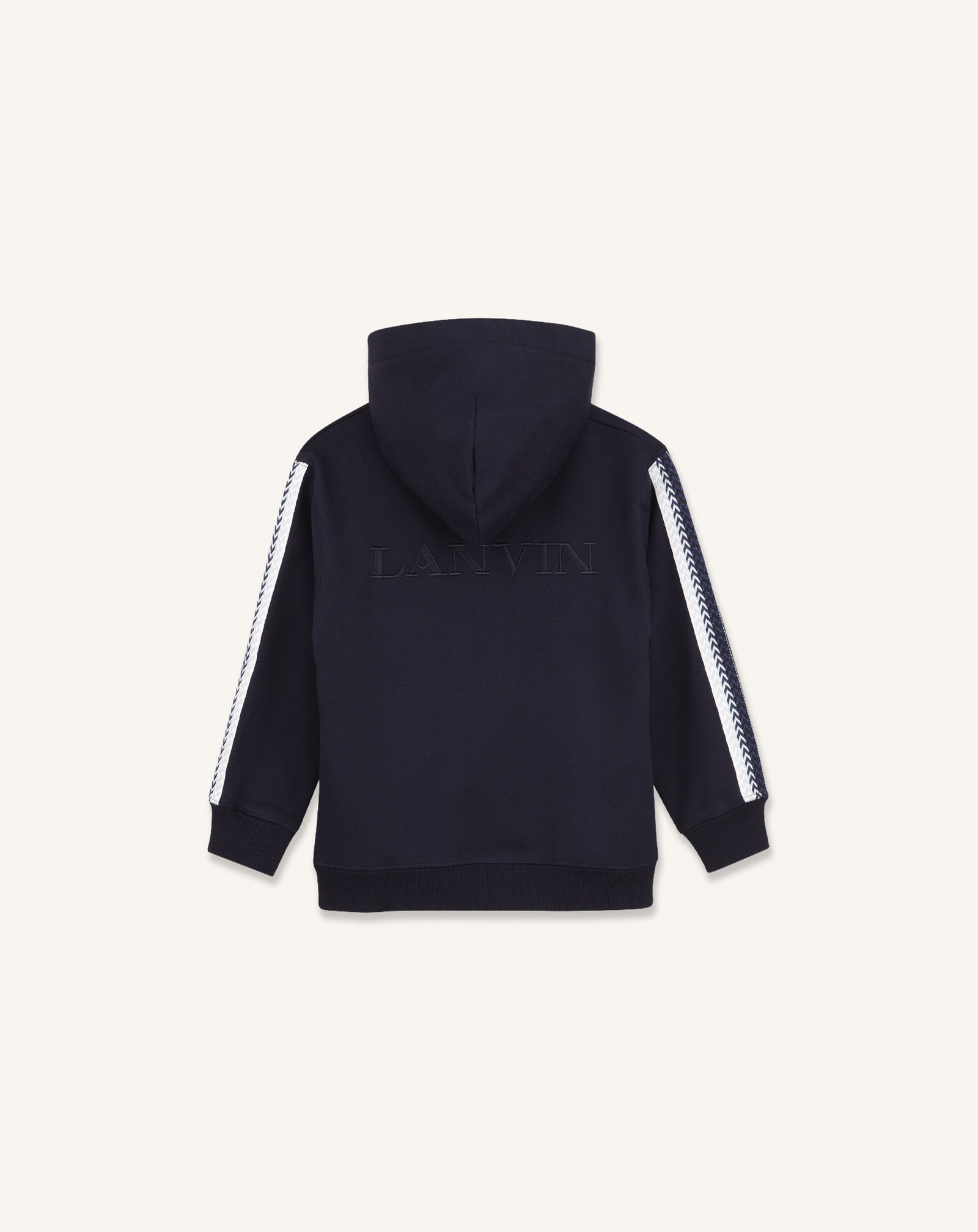 HOODIE ZIPPE LANVIN BRODÉ EN COTON
