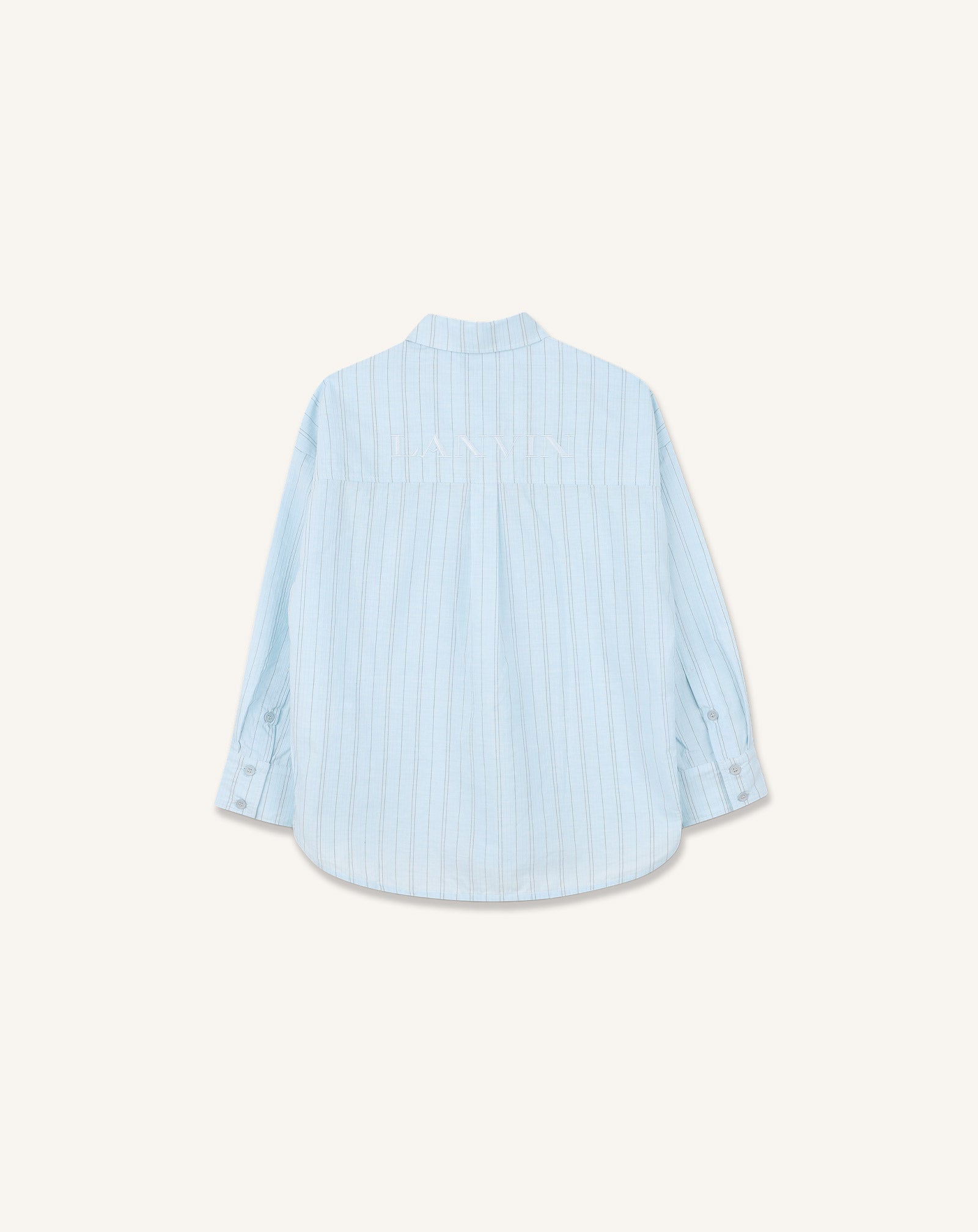CHEMISE MANCHES LONGUES EN COTON BLEU