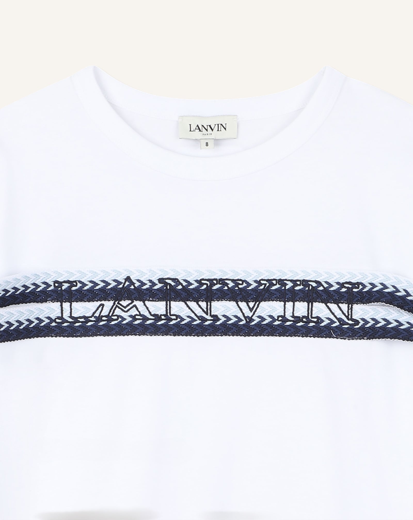 TEE-SHIRT LANVIN CURB EN COTON BLANC