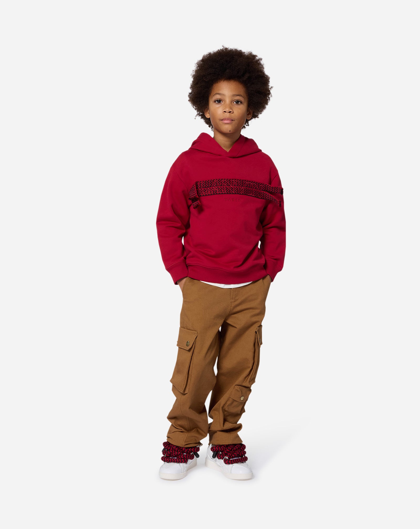 PANTALON IMPRIMÉ BRODÉ AVEC LOGO PA