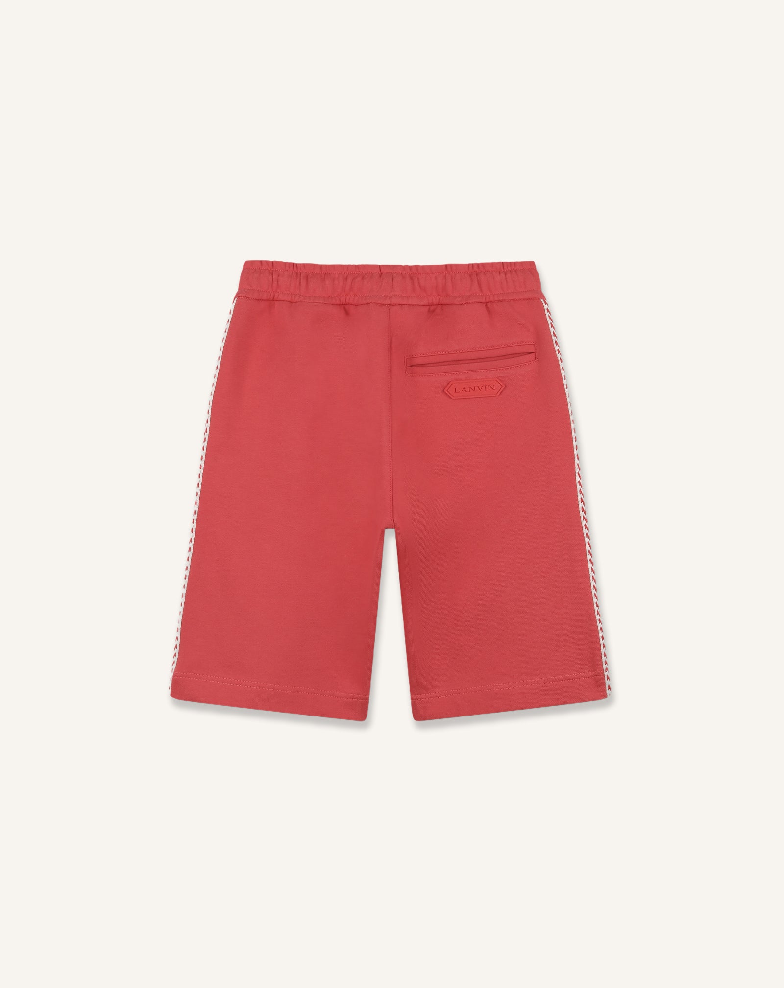 BERMUDA LANVIN CURB EN COTON ROUGE