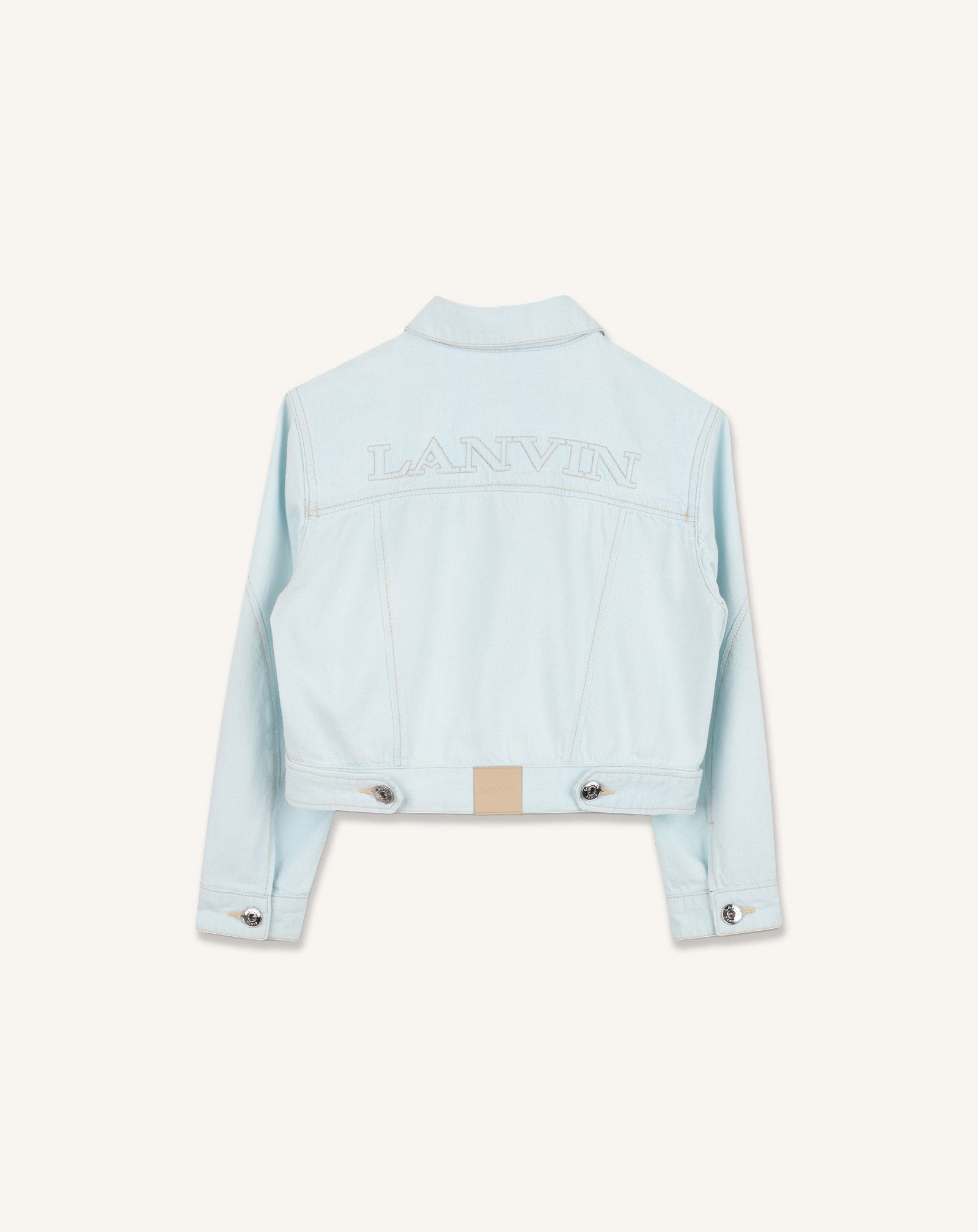 VESTE EN DENIM BRODE LANVIN BLEU