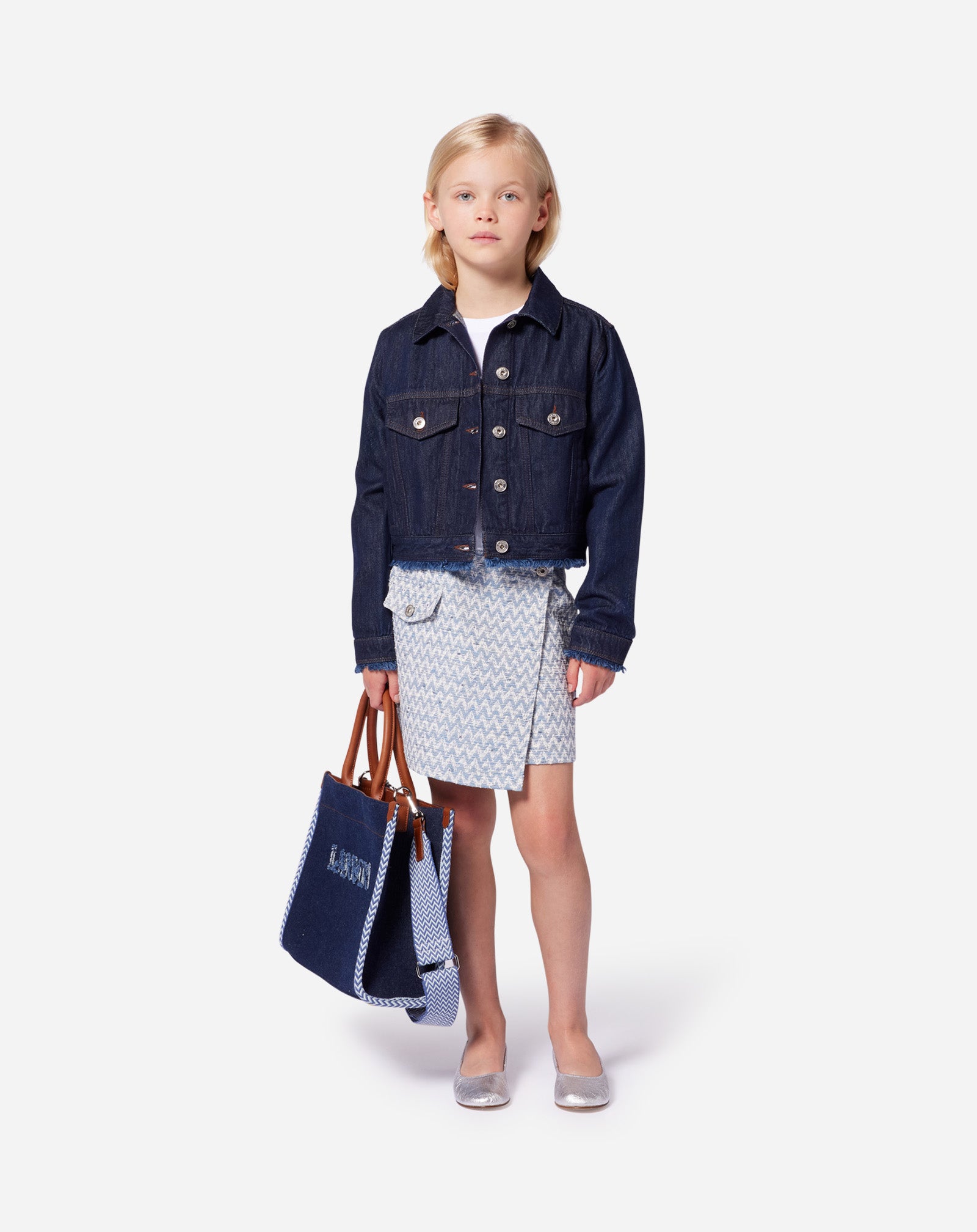 BLOUSON COURT EN JEAN ENFANT