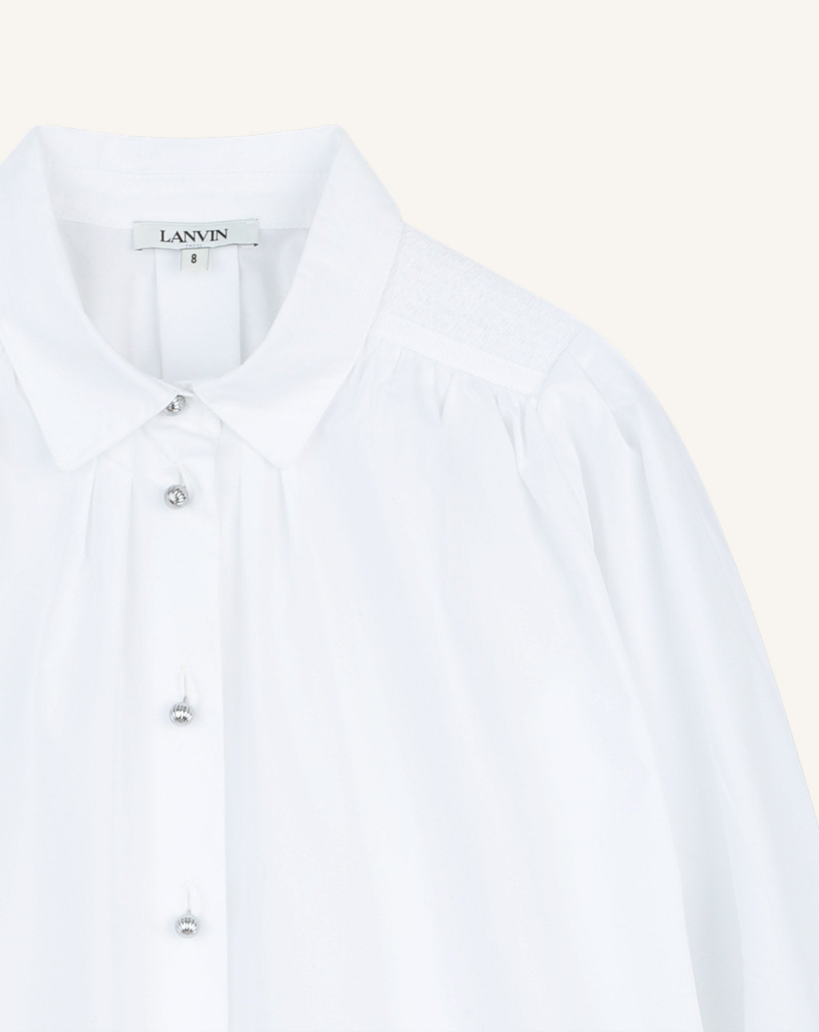 BLOUSE CÉRÉMONIE EN COTON BLANC