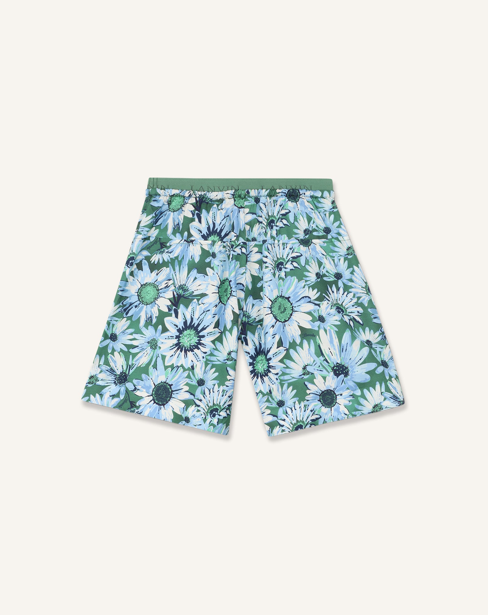 SHORT IMPRIMÉ MARGUERITE VERT