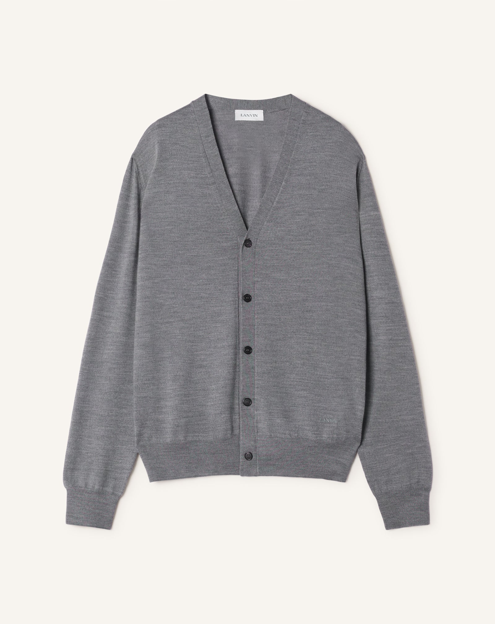 CARDIGAN CLASSIQUE EN LAINE MÉRINOS