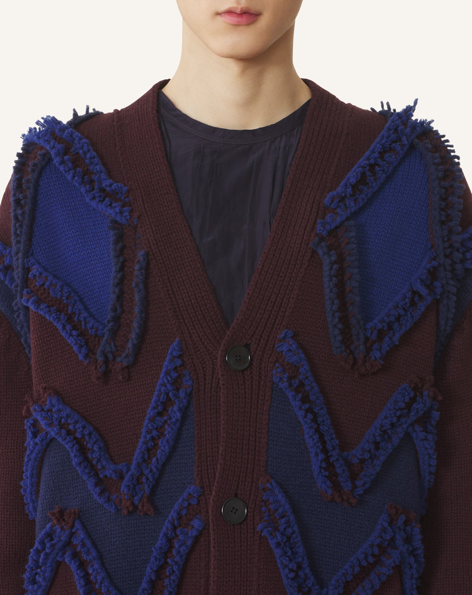 CARDIGAN OVERSIZE EN JACQUARD
