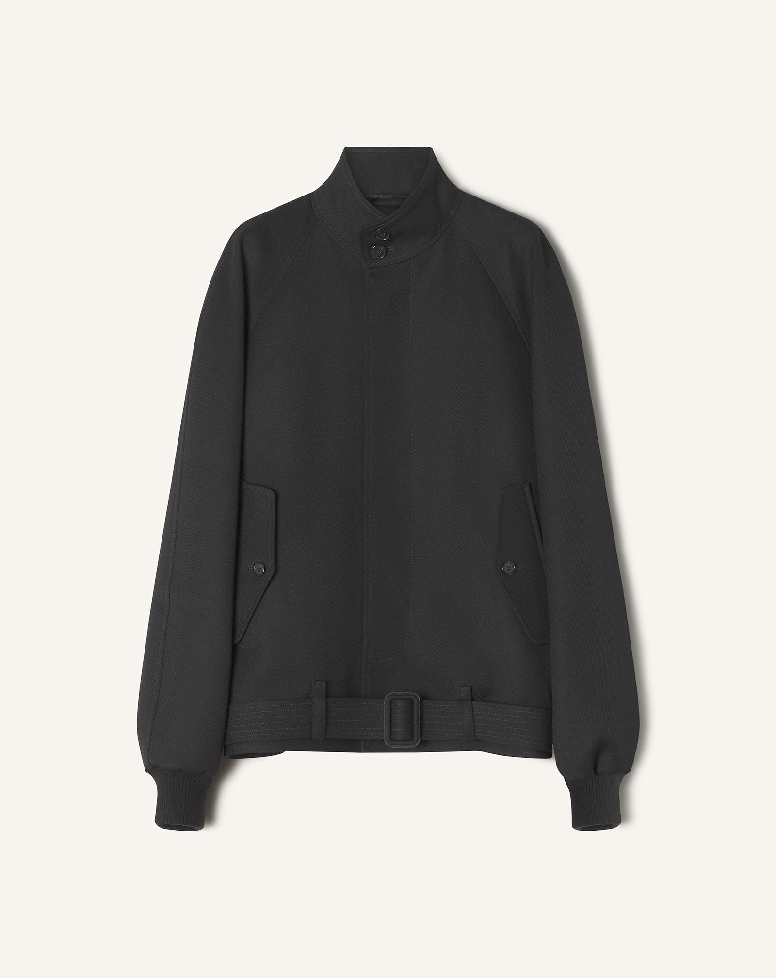 BLOUSON EN LAINE LÉGÈRE NOIR