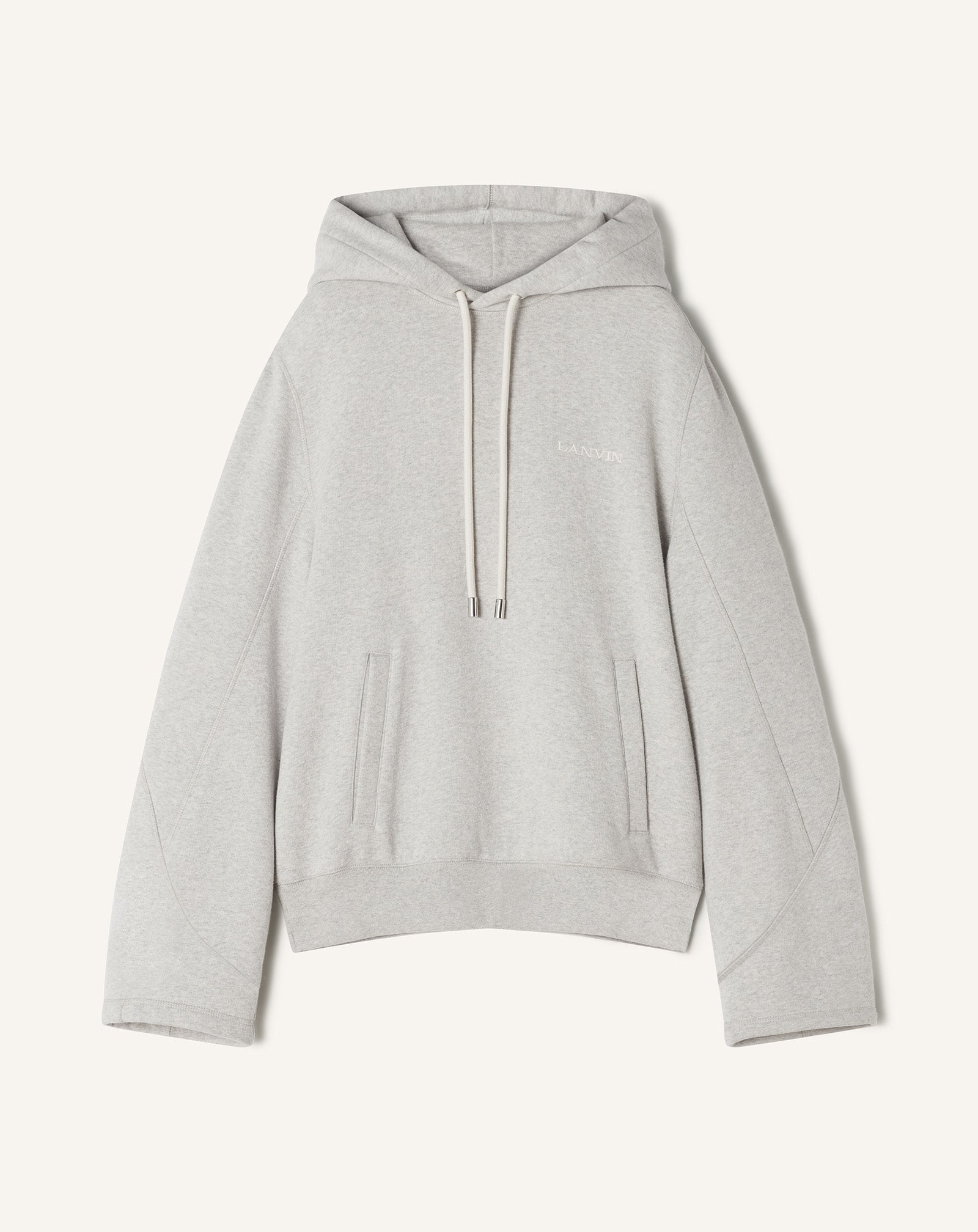 HOODIE EN COTON ET CACHEMIRE