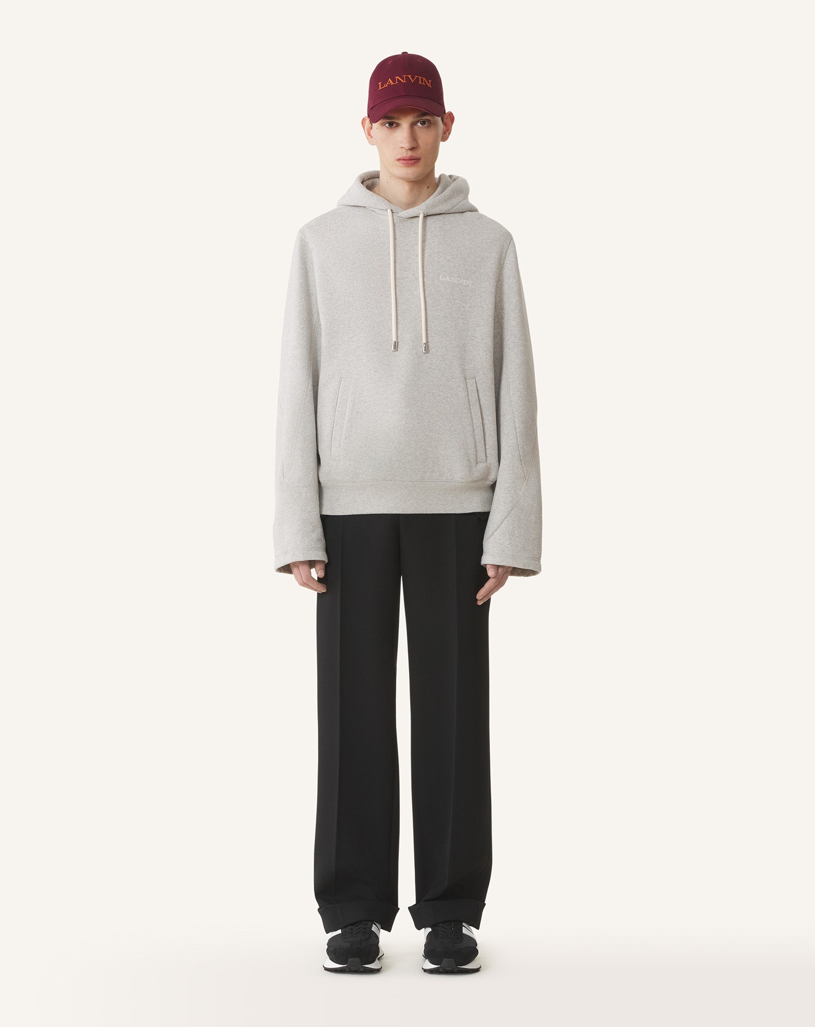 HOODIE EN COTON ET CACHEMIRE