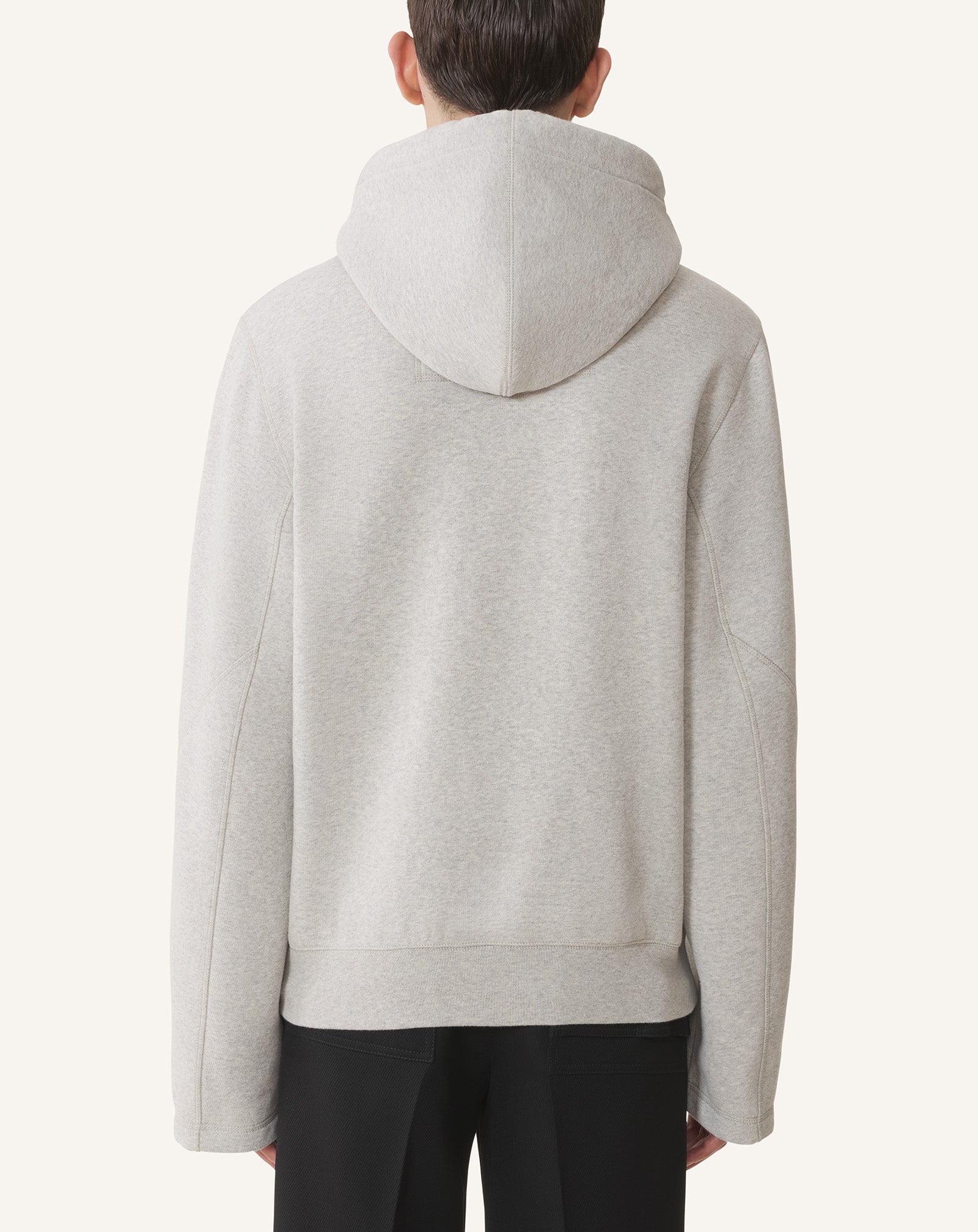 HOODIE EN COTON ET CACHEMIRE