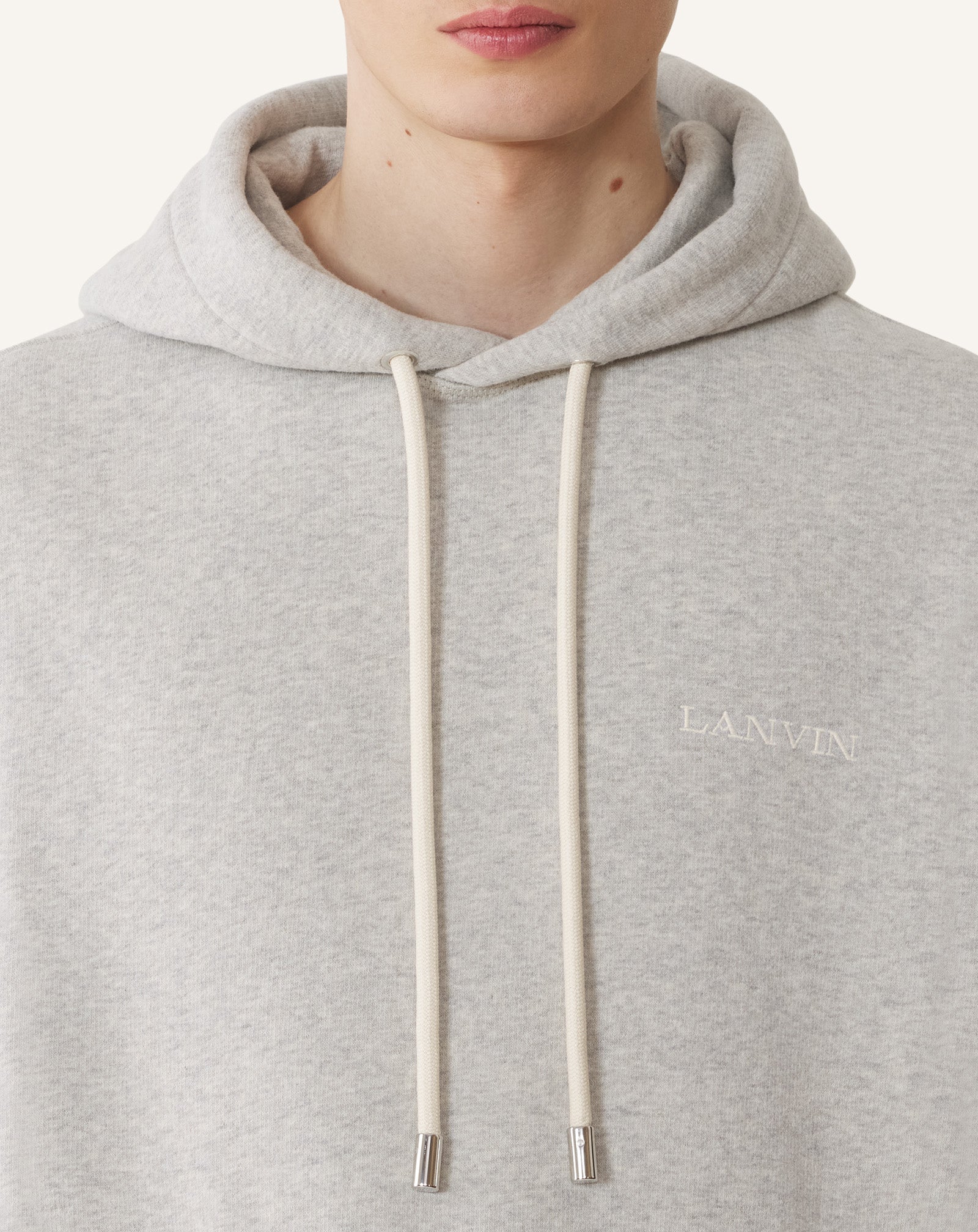 HOODIE EN COTON ET CACHEMIRE