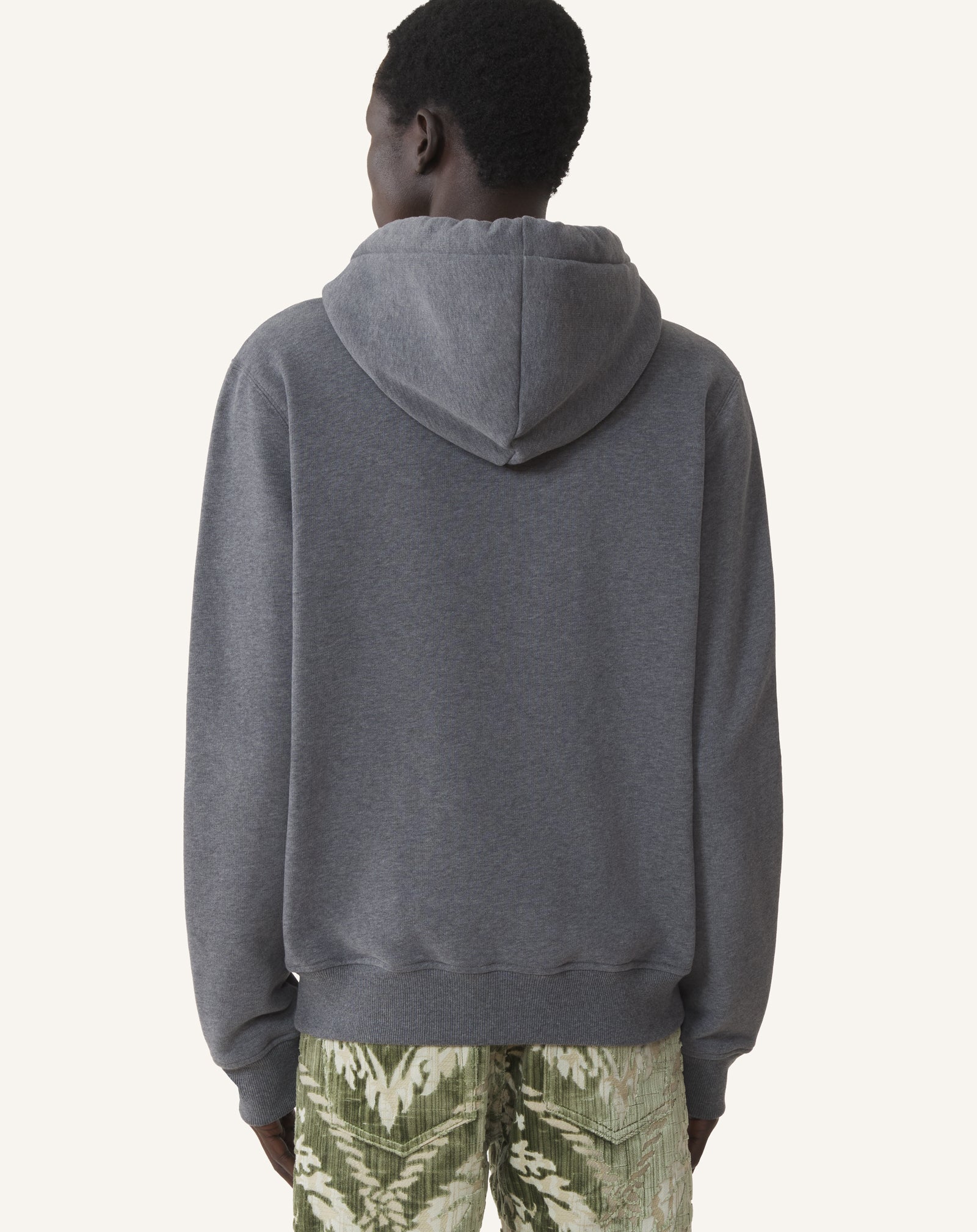 HOODIE ZIPPÉ RUBAN LANVIN EN COTON ET CACHEMIRE NOIR