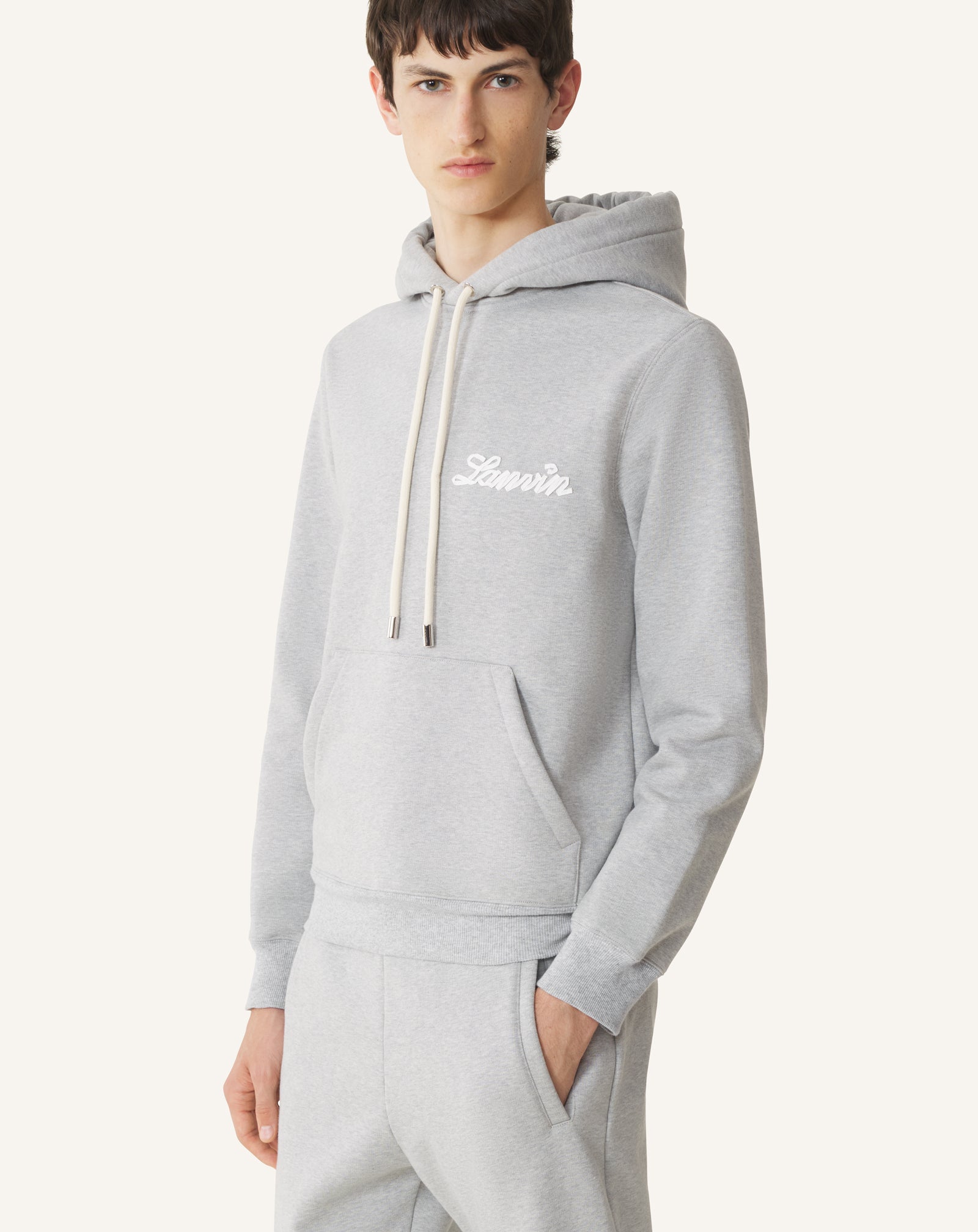 HOODIE RUBAN LANVIN GRIS